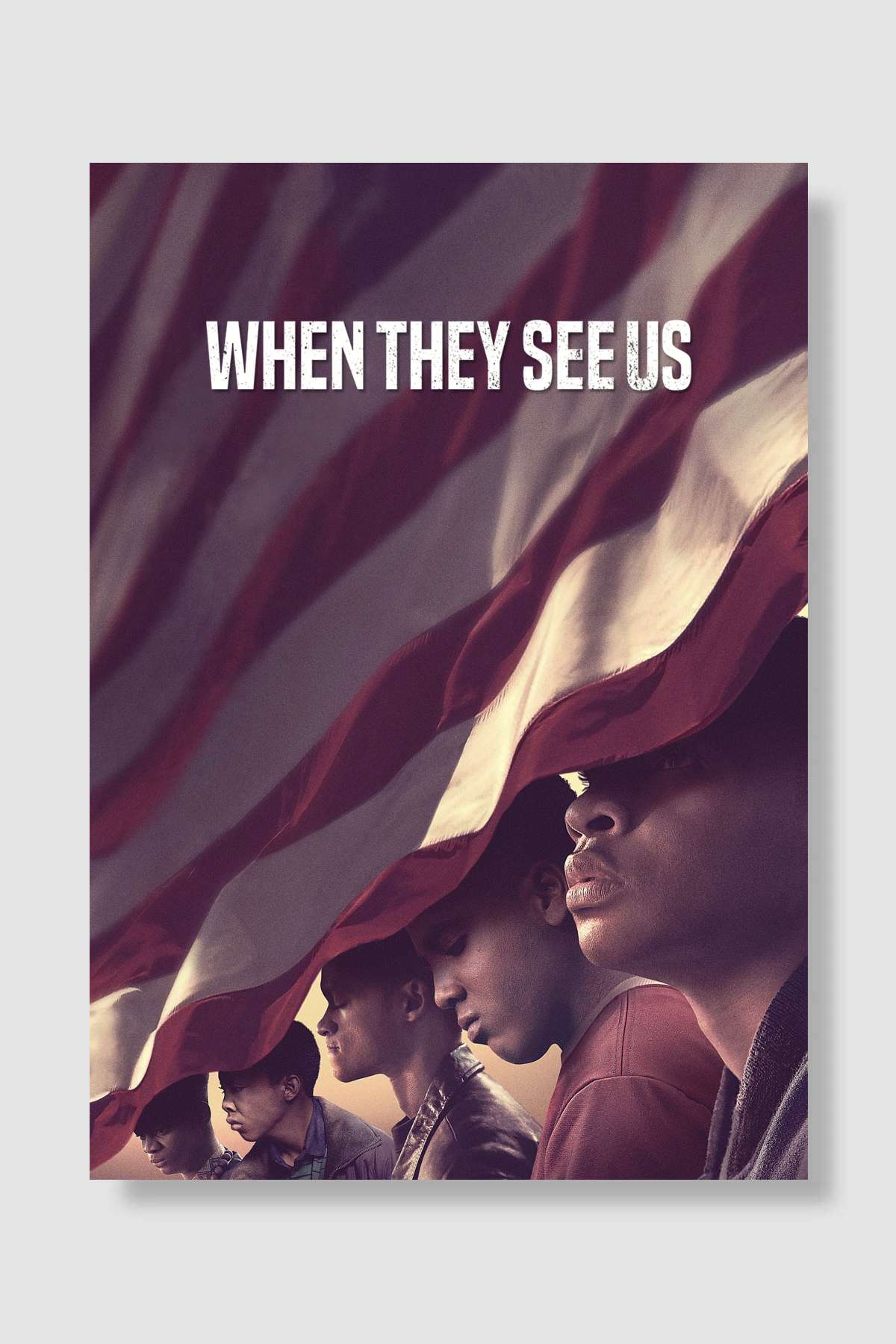 When They See Us Dizi Poster Çerçevesiz Yüksek Kalite Dizi Afiş Duvar Poster