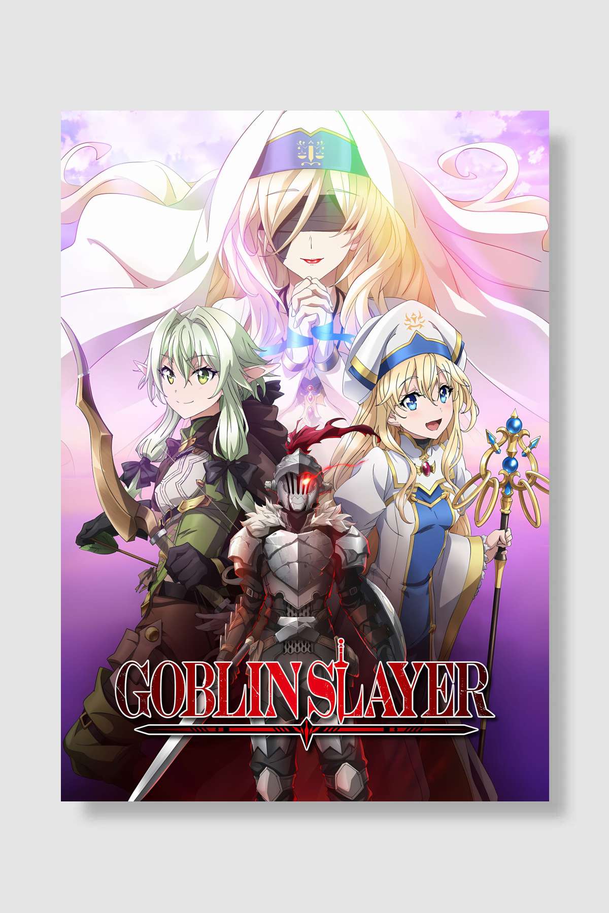 Goblin Slayer - ゴブリンスレイヤー Dizi Poster Çerçevesiz Yüksek Kalite Dizi Afiş Duvar Poster