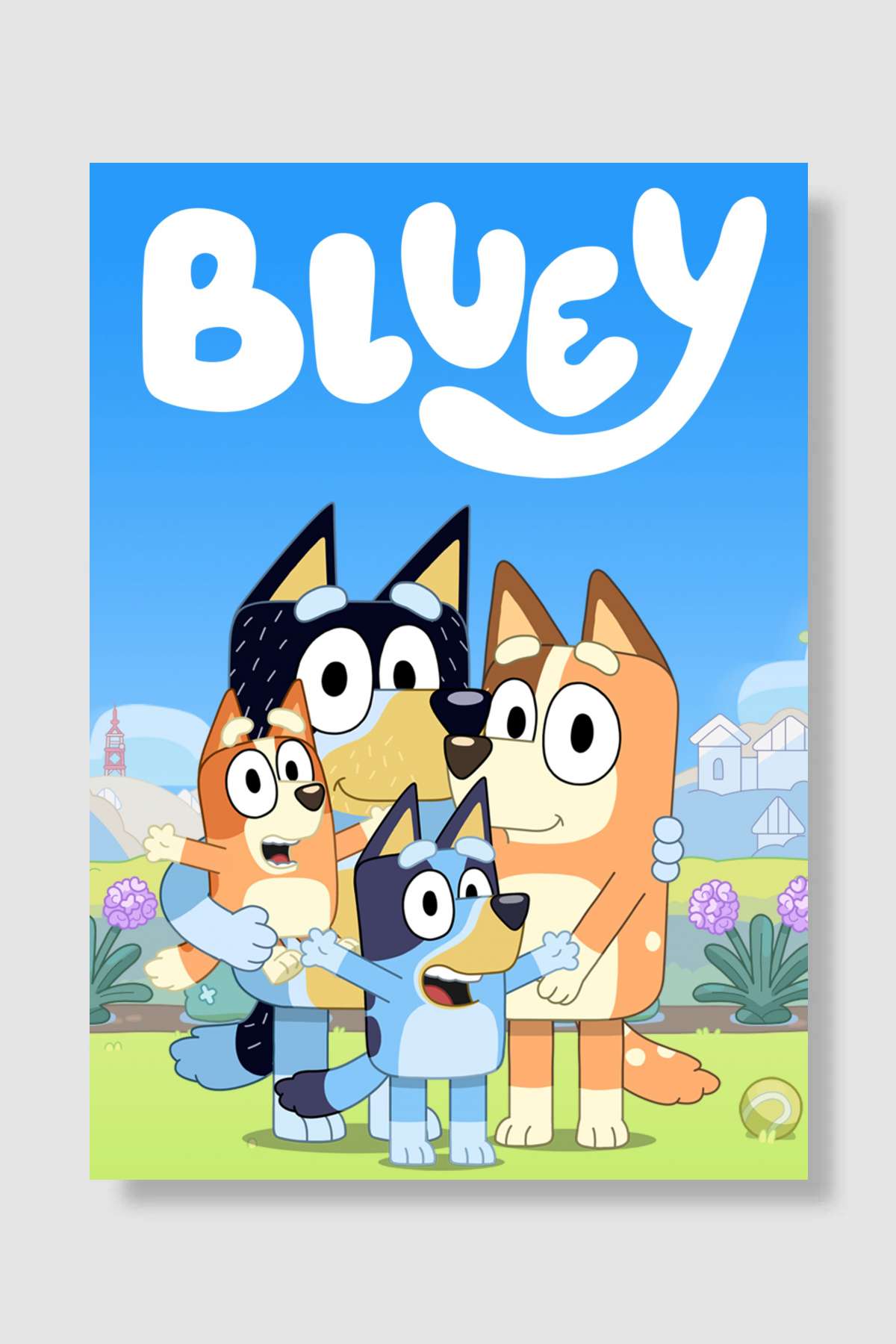 Bluey Dizi Poster Çerçevesiz Yüksek Kalite Dizi Afiş Duvar Poster