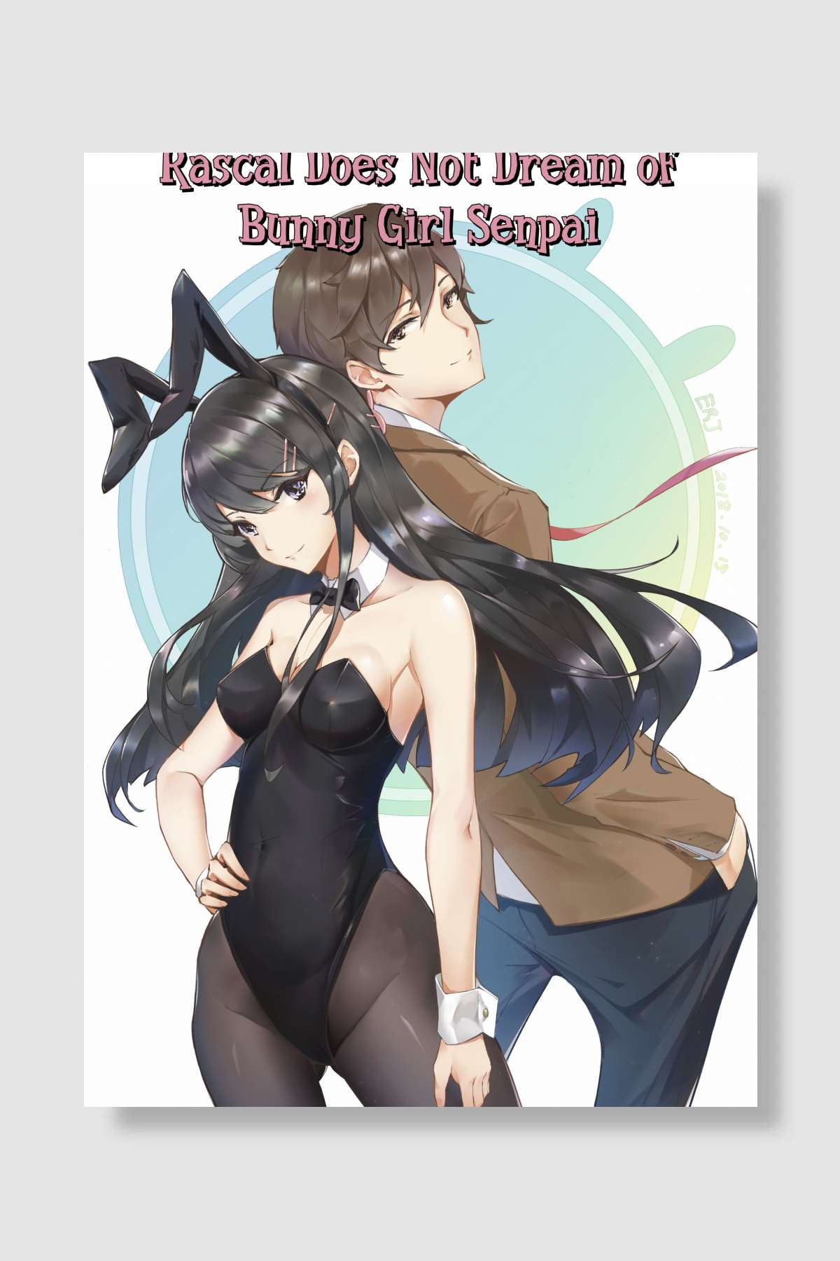 Seishun Buta Yarou wa Bunny Girl Senpai no Yume wo Minai - 青春ブタ野郎はバニーガール先輩の夢を見ない Dizi Poster Çerçevesiz Yüksek Kalite Dizi Afiş Duvar Poster