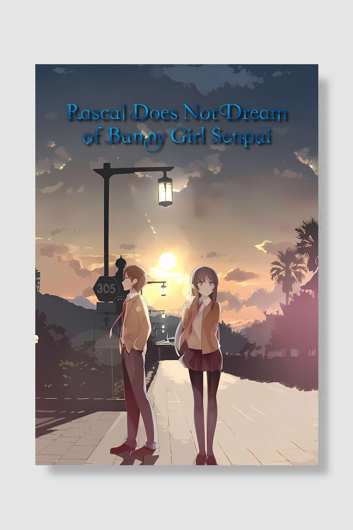 Seishun Buta Yarou wa Bunny Girl Senpai no Yume wo Minai - 青春ブタ野郎はバニーガール先輩の夢を見ない Dizi Poster Çerçevesiz Yüksek Kalite Dizi Afiş Duvar Poster