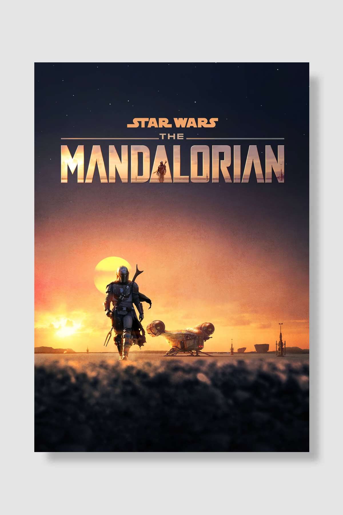 The Mandalorian Dizi Poster Çerçevesiz Yüksek Kalite Dizi Afiş Duvar Poster
