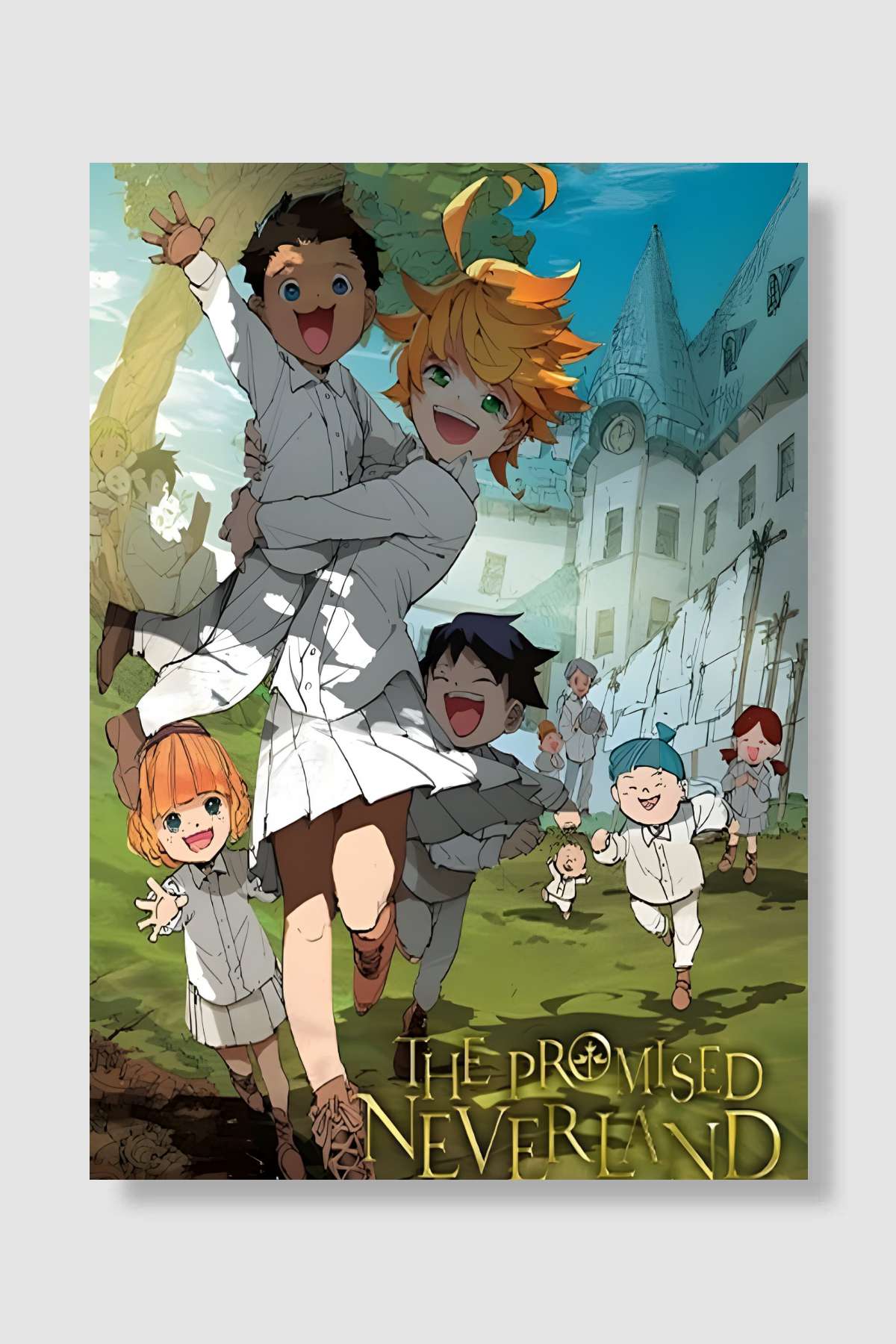 Vaat Edilen Neverland - 約束のネバーランド Dizi Poster Çerçevesiz Yüksek Kalite Dizi Afiş Duvar Poster