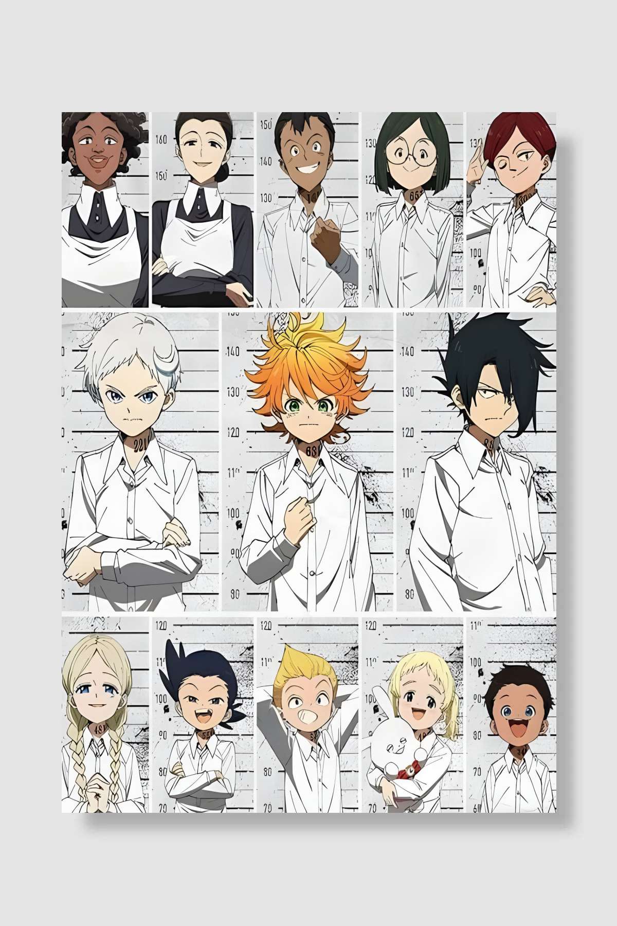 Vaat Edilen Neverland - 約束のネバーランド Dizi Poster Çerçevesiz Yüksek Kalite Dizi Afiş Duvar Poster