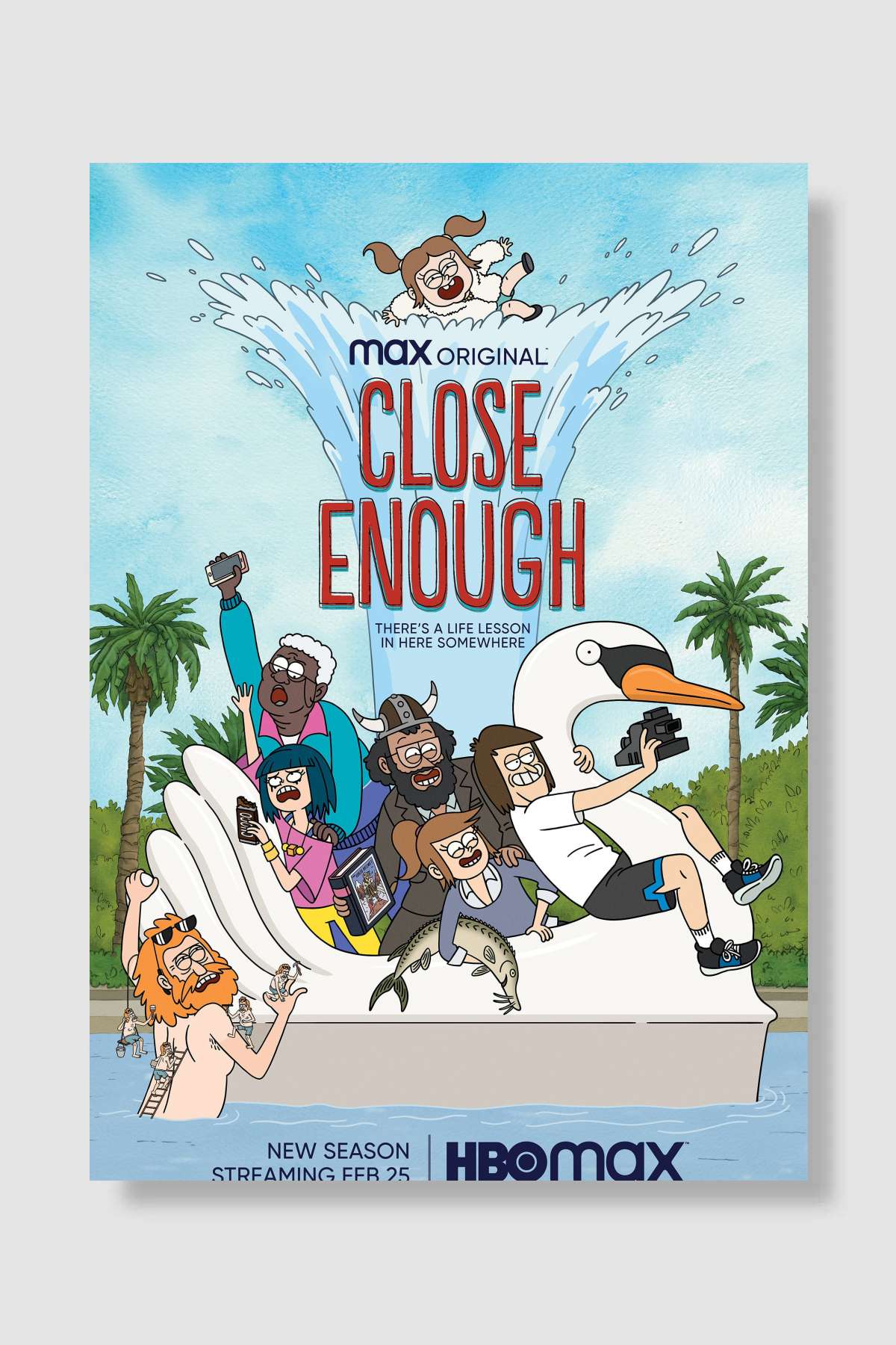Close Enough Dizi Poster Çerçevesiz Yüksek Kalite Dizi Afiş Duvar Poster