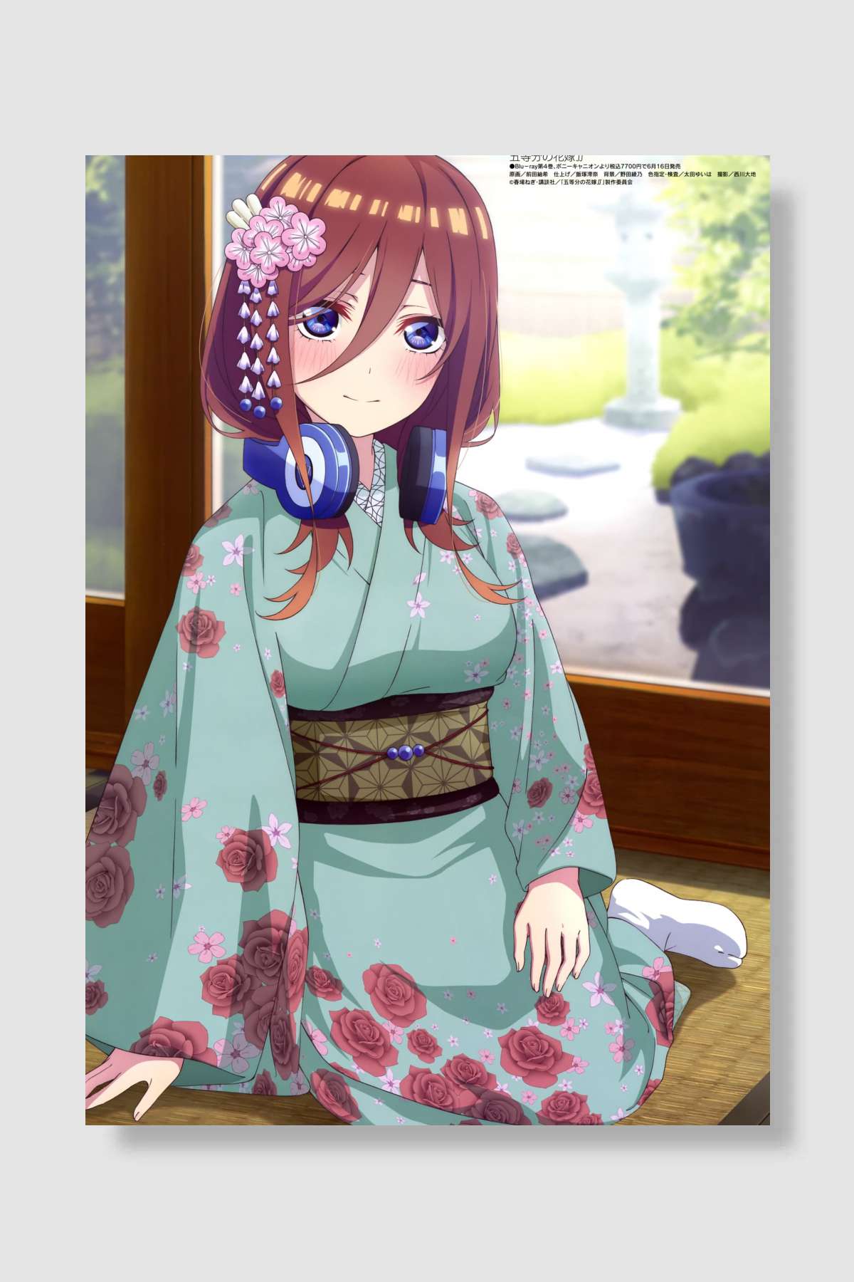 5-toubun no Hanayome - 五等分の花嫁 Dizi Poster Çerçevesiz Yüksek Kalite Dizi Afiş Duvar Poster