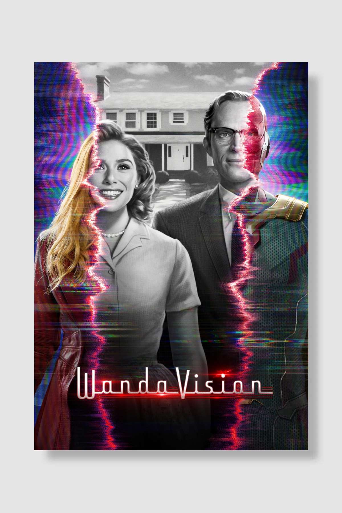 WandaVision Dizi Poster Çerçevesiz Yüksek Kalite Dizi Afiş Duvar Poster