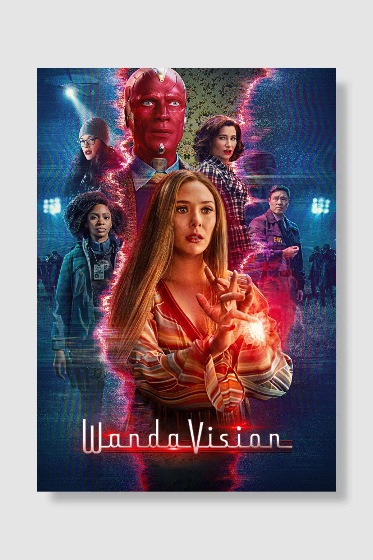 WandaVision Dizi Poster Çerçevesiz Yüksek Kalite Dizi Afiş Duvar Poster