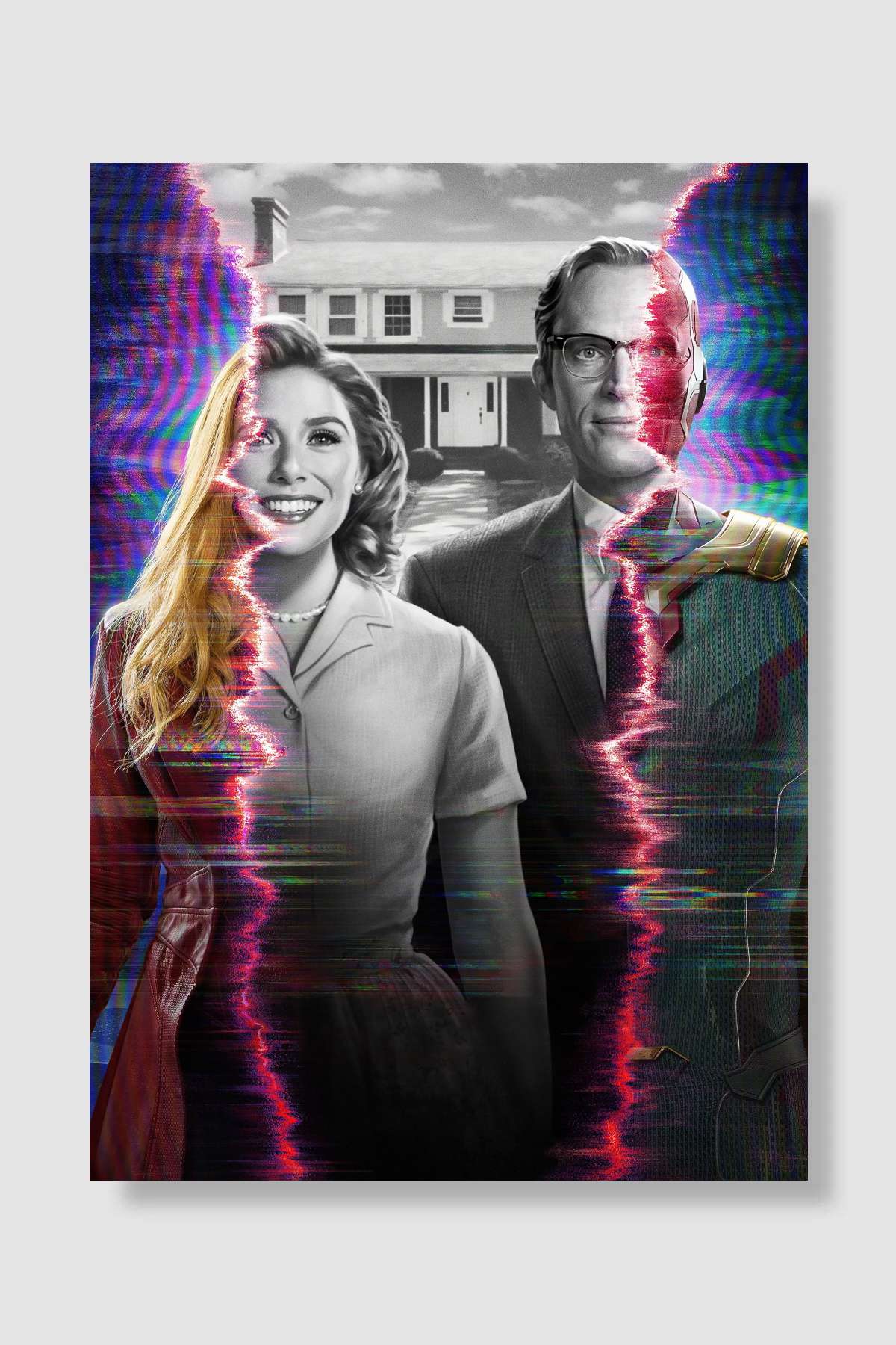 WandaVision Dizi Poster Çerçevesiz Yüksek Kalite Dizi Afiş Duvar Poster