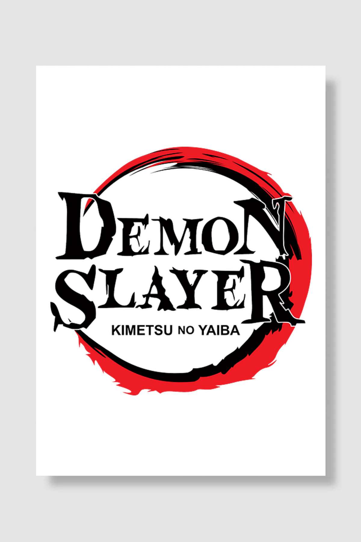 İblis Keser - 鬼滅の刃 Dizi Poster Çerçevesiz Yüksek Kalite Dizi Afiş Duvar Poster