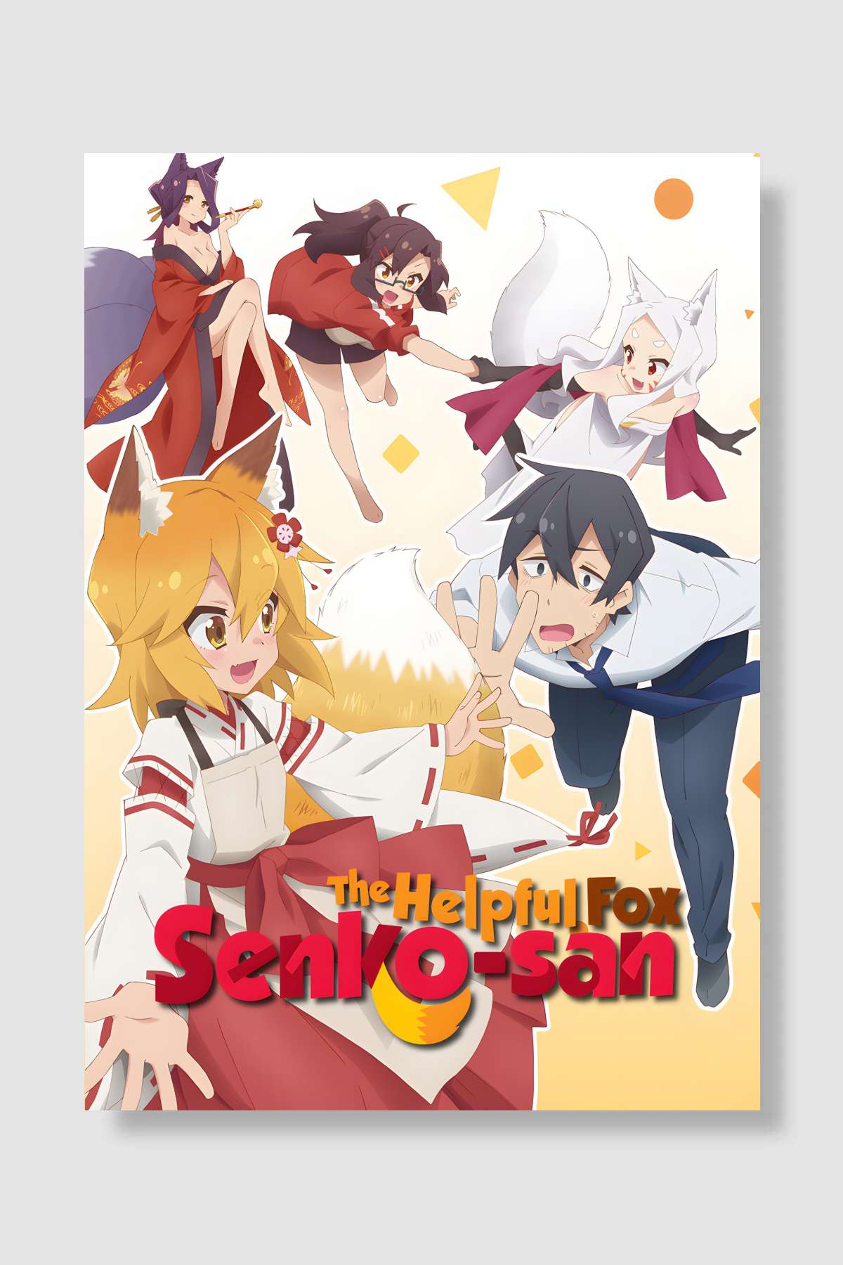 世話やきキツネの仙狐さん Dizi Poster Çerçevesiz Yüksek Kalite Dizi Afiş Duvar Poster