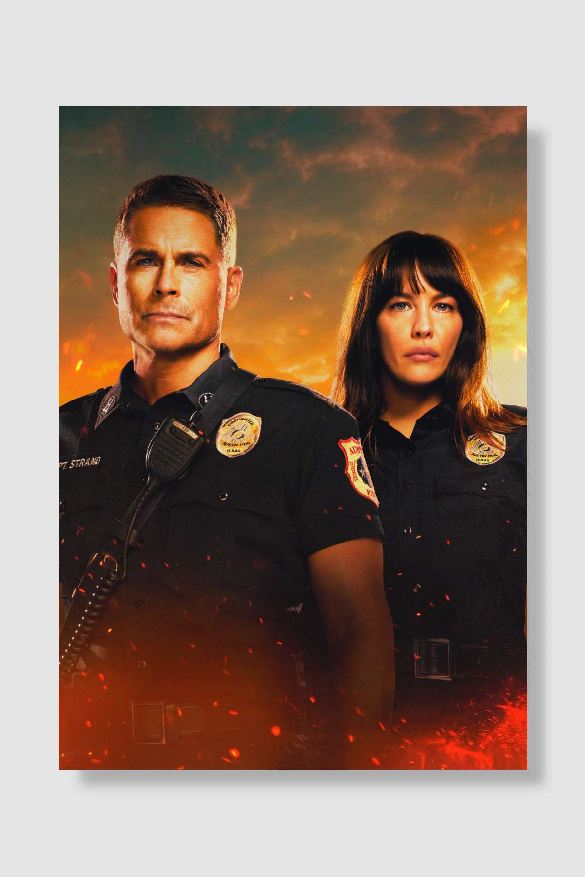 9-1-1: Lone Star Dizi Poster Çerçevesiz Yüksek Kalite Dizi Afiş Duvar Poster