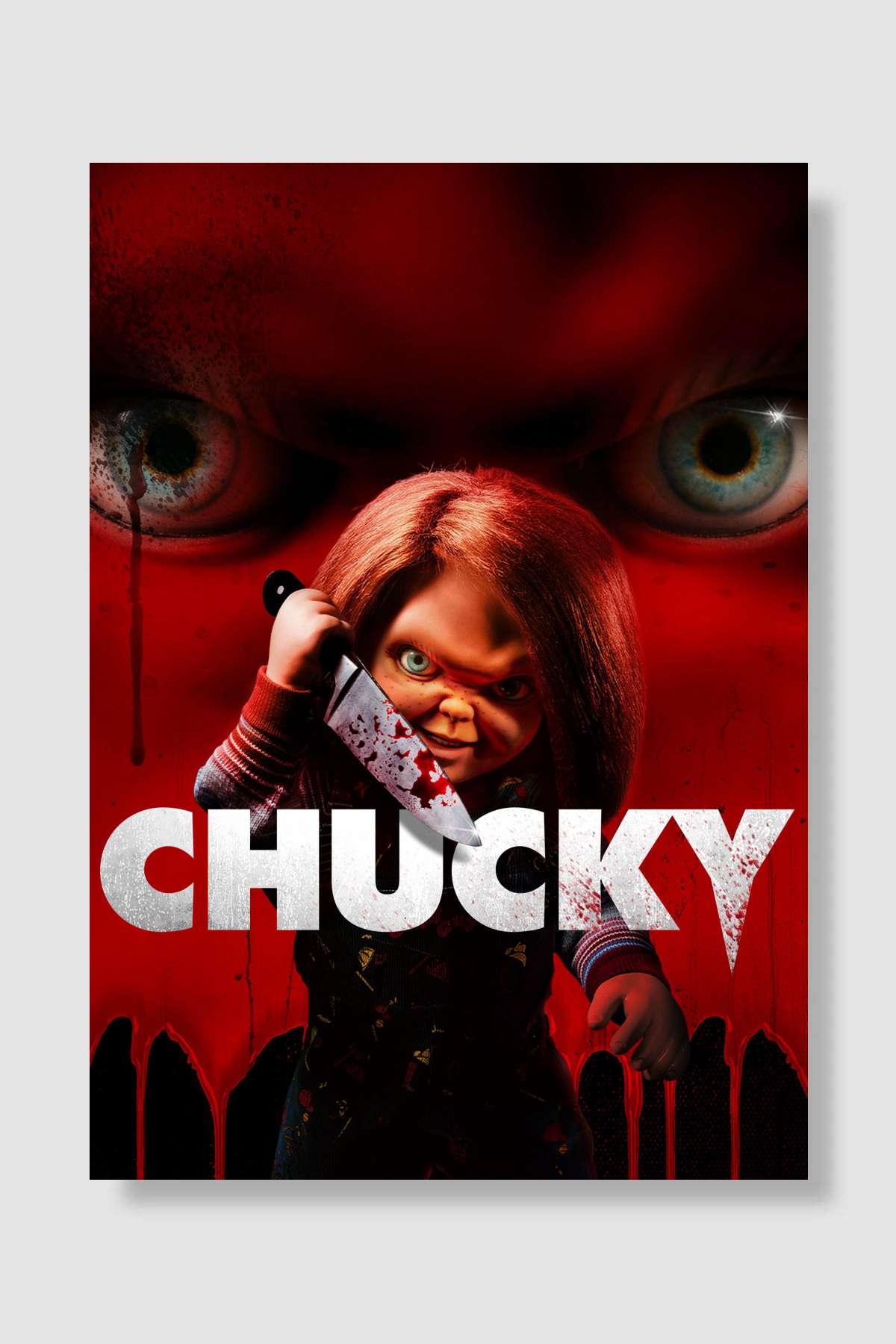 Chucky Dizi Poster Çerçevesiz Yüksek Kalite Dizi Afiş Duvar Poster