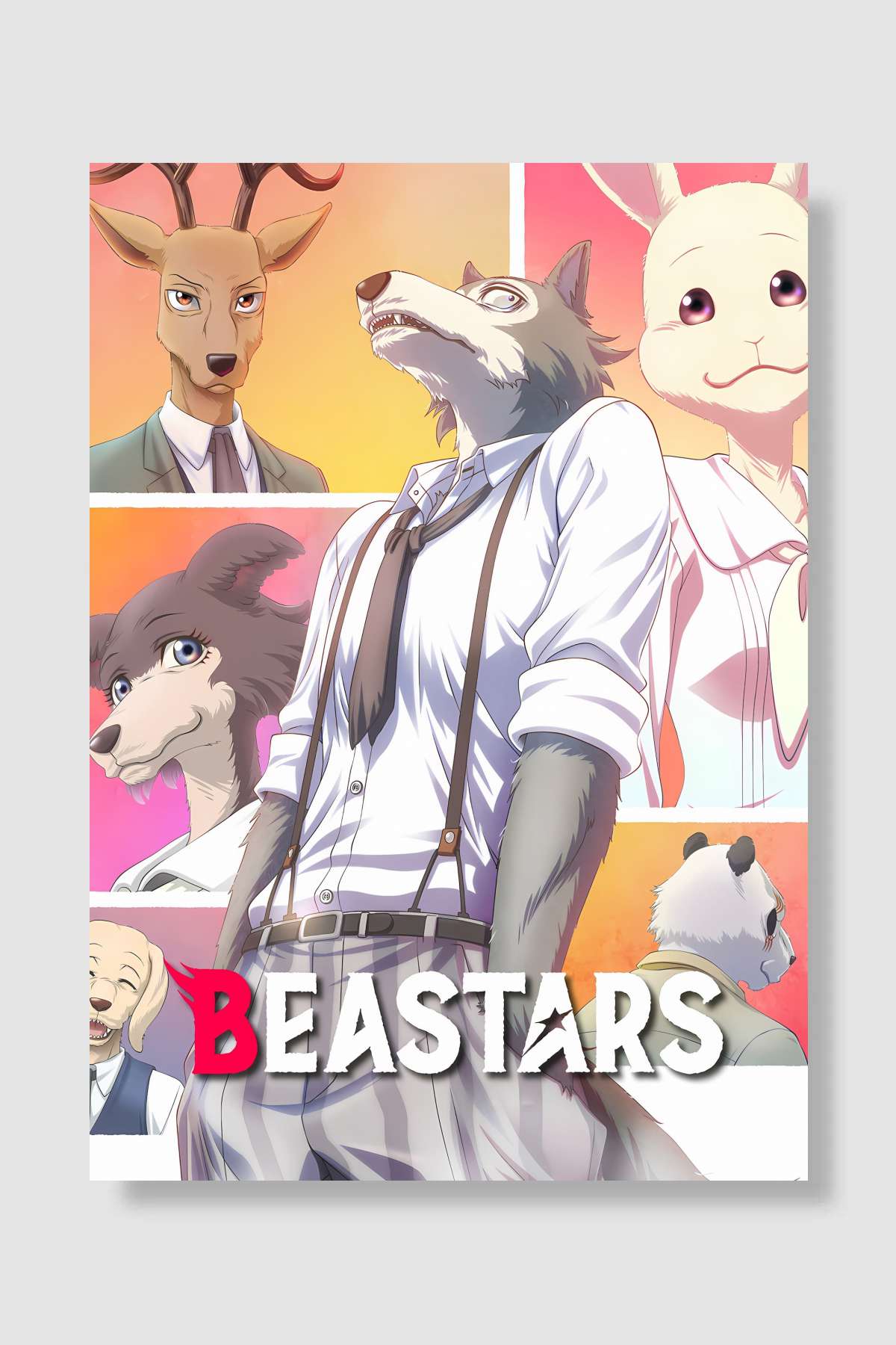 BEASTARS ビースターズ Dizi Poster Çerçevesiz Yüksek Kalite Dizi Afiş Duvar Poster