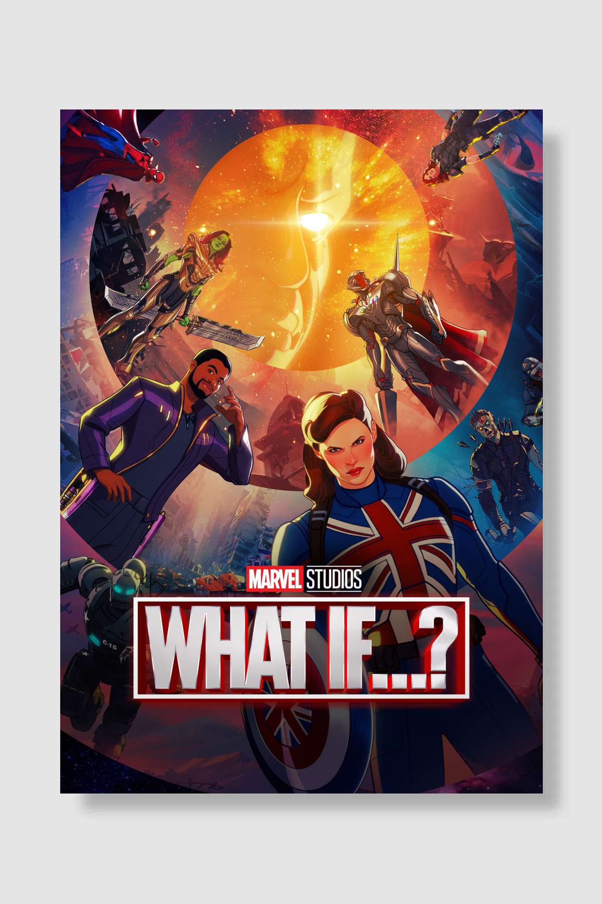 What If...? Dizi Poster Çerçevesiz Yüksek Kalite Dizi Afiş Duvar Poster