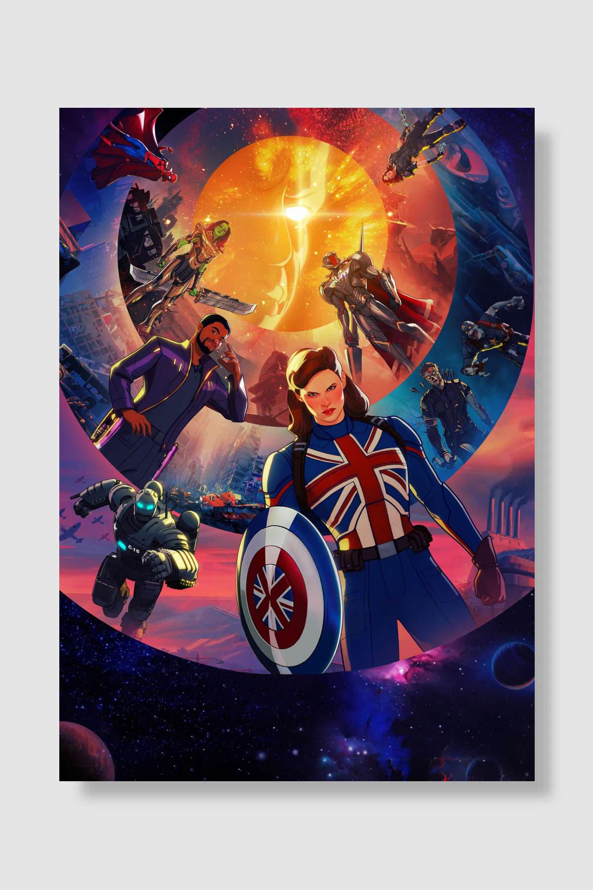 What If...? Dizi Poster Çerçevesiz Yüksek Kalite Dizi Afiş Duvar Poster