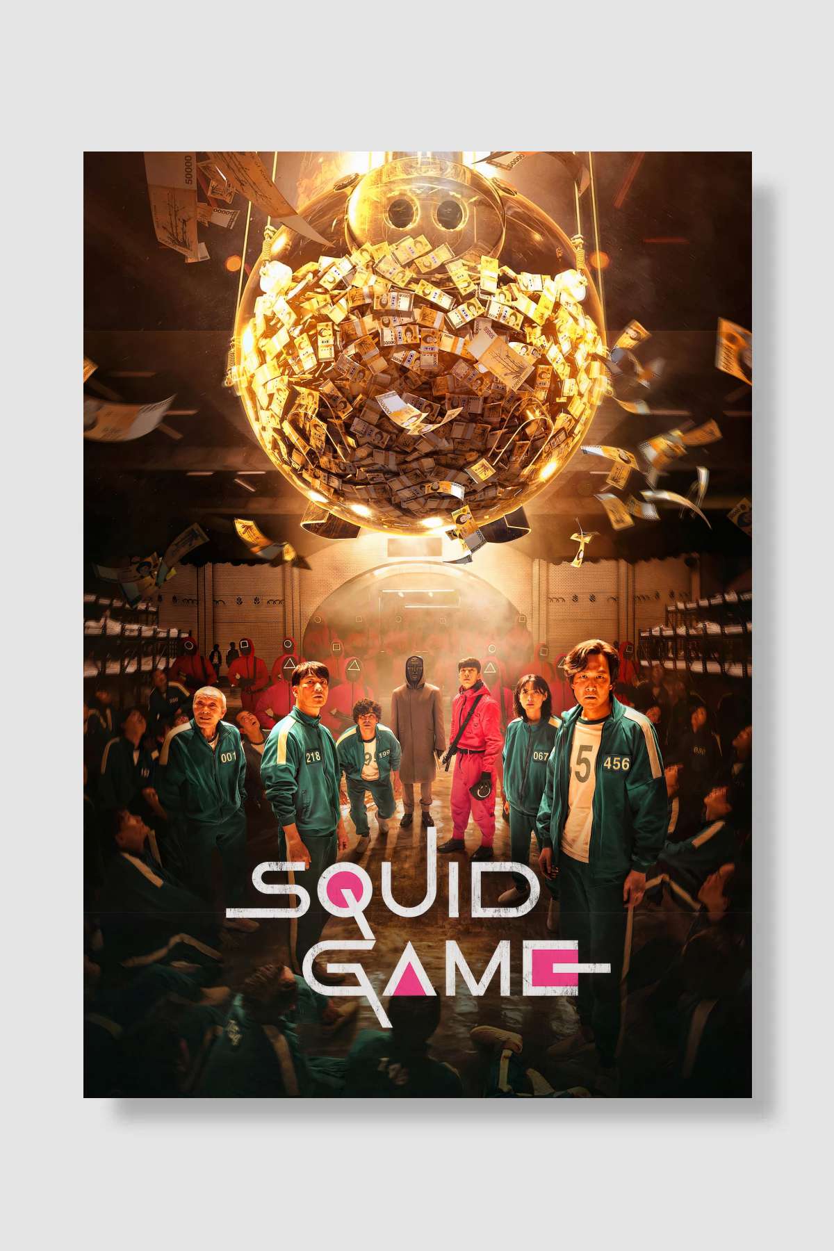 Squid Game - 오징어 게임 Dizi Poster Çerçevesiz Yüksek Kalite Dizi Afiş Duvar Poster