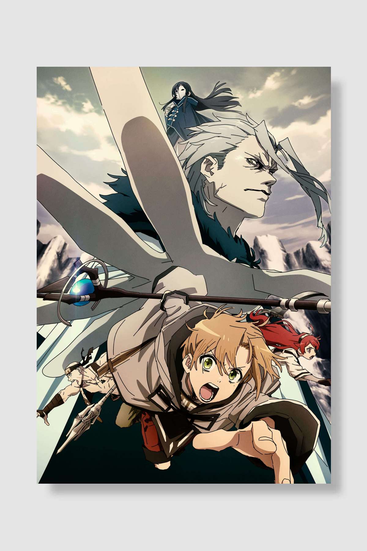 Mushoku Tensei: Isekai Ittara Honki Dasu - 無職転生 ～異世界行ったら本気だす～ Dizi Poster Çerçevesiz Yüksek Kalite Dizi Afiş Duvar Poster