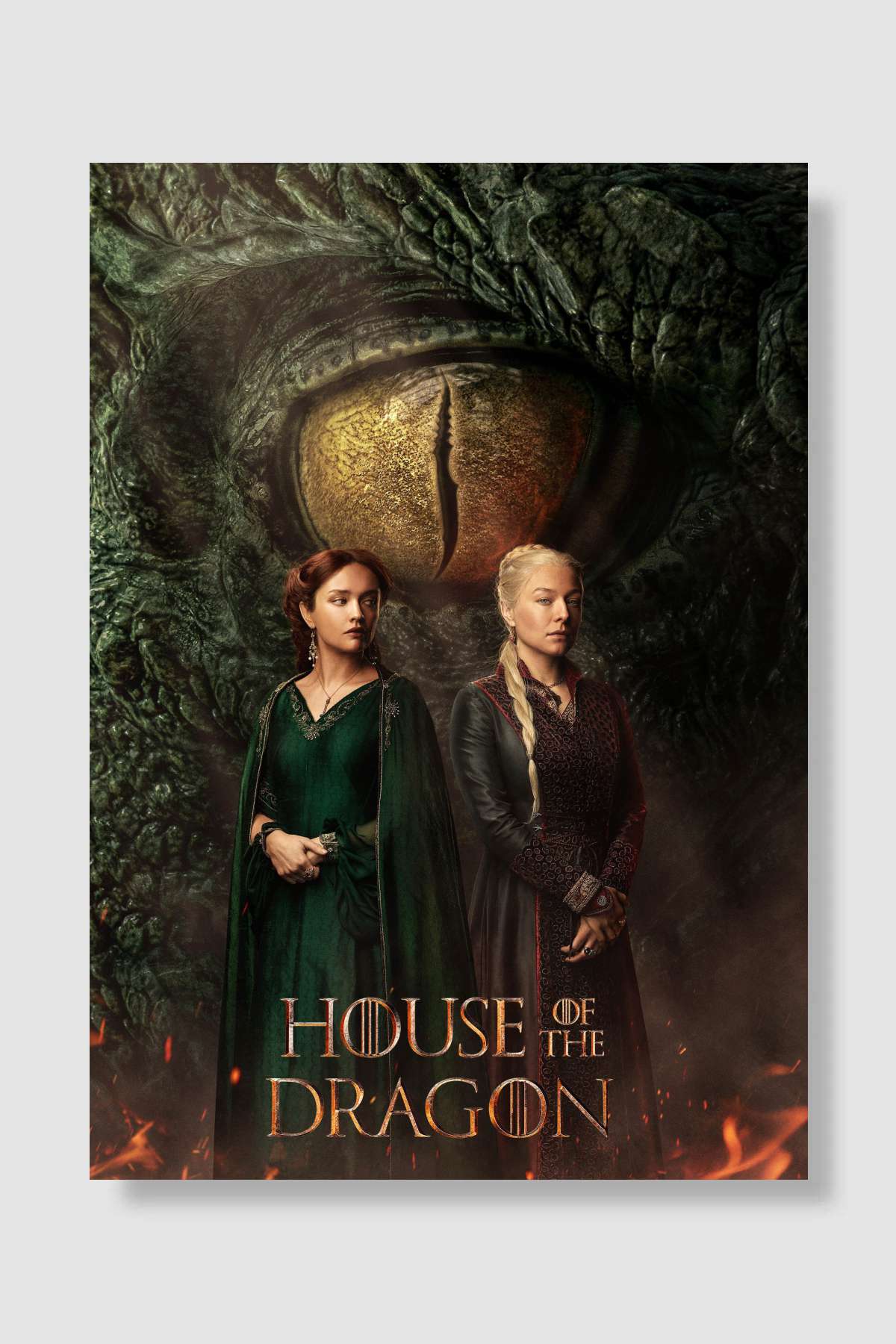 House of the Dragon Dizi Poster Çerçevesiz Yüksek Kalite Dizi Afiş Duvar Poster
