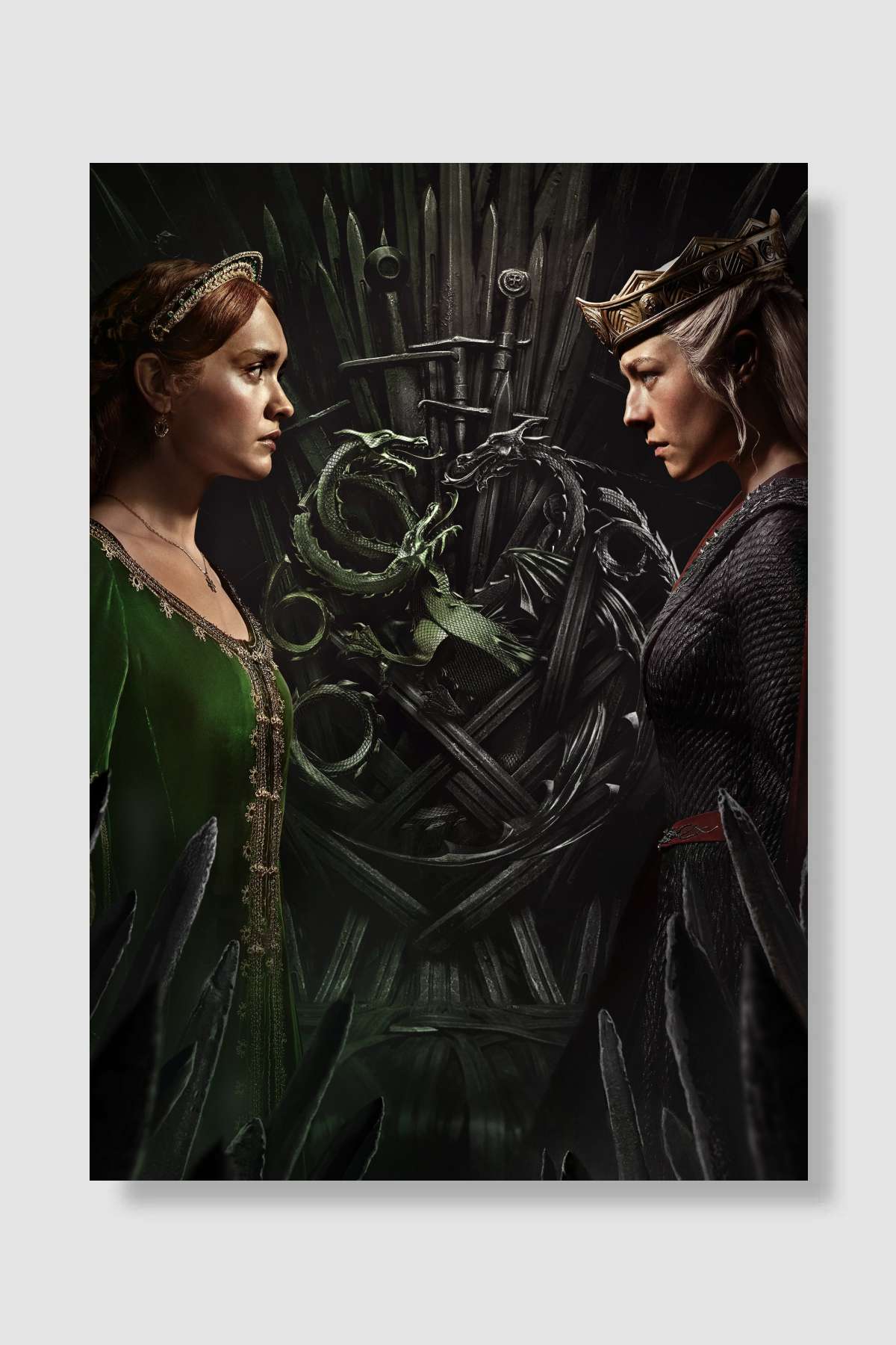 House of the Dragon Dizi Poster Çerçevesiz Yüksek Kalite Dizi Afiş Duvar Poster