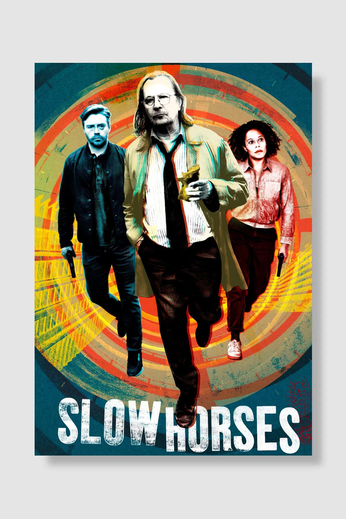 Slow Horses Dizi Poster Çerçevesiz Yüksek Kalite Dizi Afiş Duvar Poster