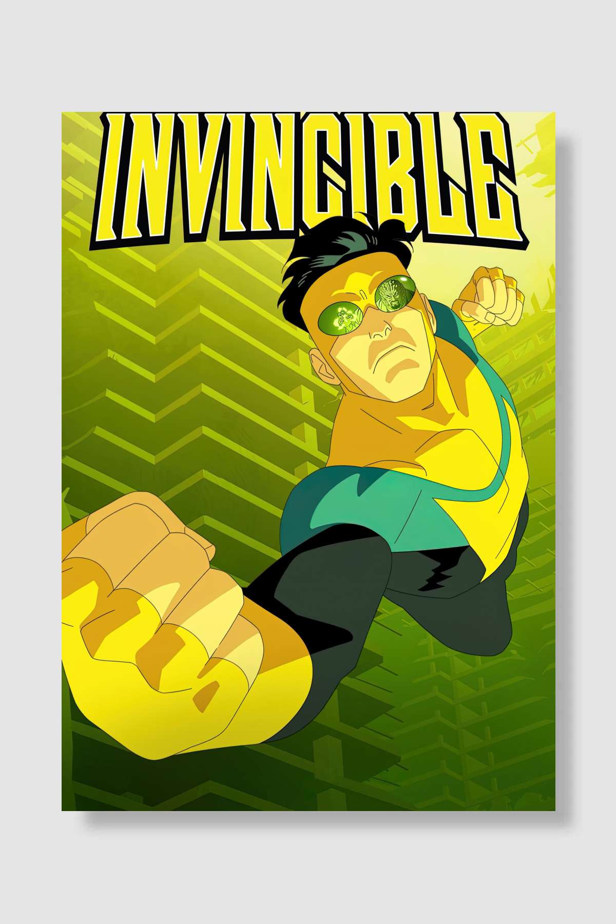 INVINCIBLE Dizi Poster Çerçevesiz Yüksek Kalite Dizi Afiş Duvar Poster