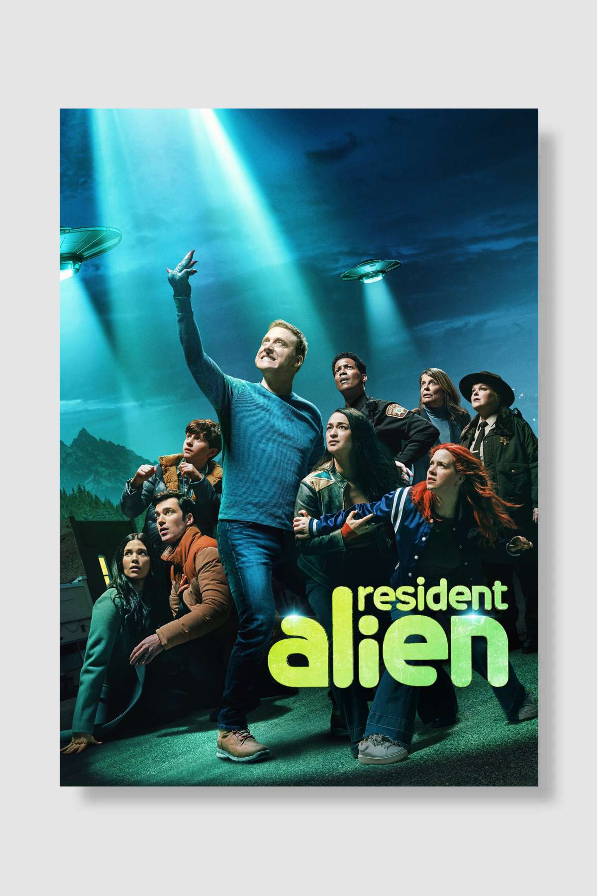 Resident Alien Dizi Poster Çerçevesiz Yüksek Kalite Dizi Afiş Duvar Poster