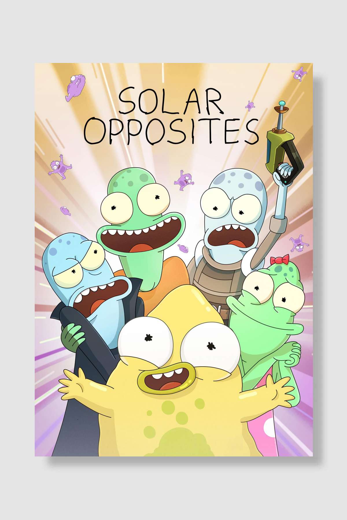 Solar Opposites Dizi Poster Çerçevesiz Yüksek Kalite Dizi Afiş Duvar Poster