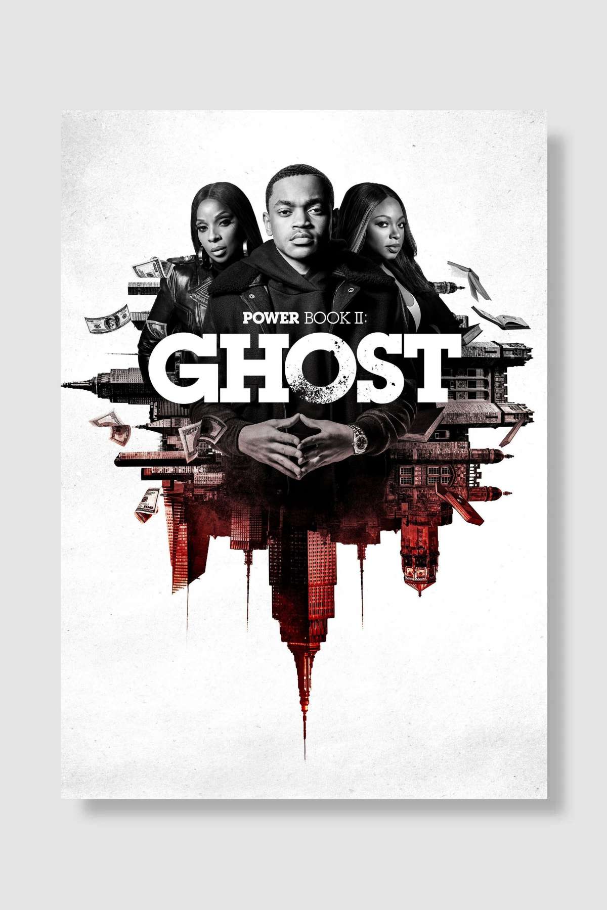 Power Book II: Ghost Dizi Poster Çerçevesiz Yüksek Kalite Dizi Afiş Duvar Poster