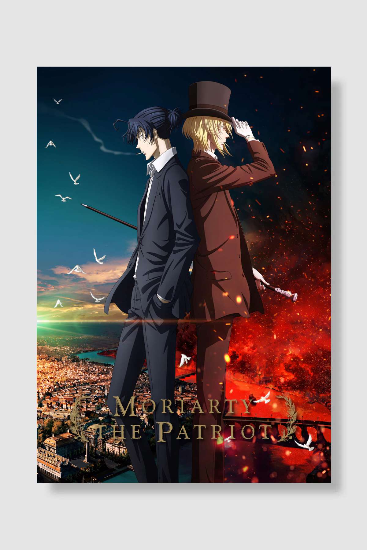 Moriarty the Patriot - 憂国のモリアーティ Dizi Poster Çerçevesiz Yüksek Kalite Dizi Afiş Duvar Poster