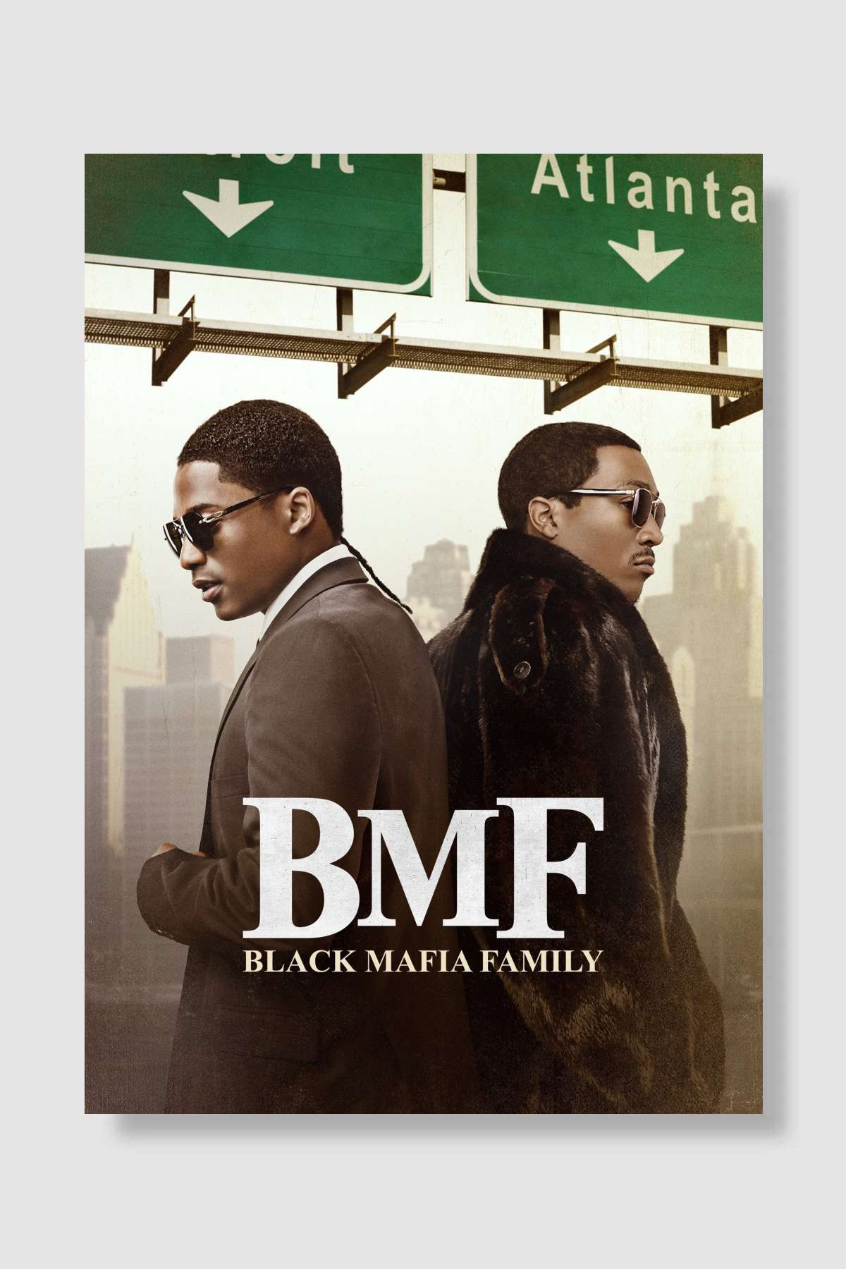 BMF Dizi Poster Çerçevesiz Yüksek Kalite Dizi Afiş Duvar Poster