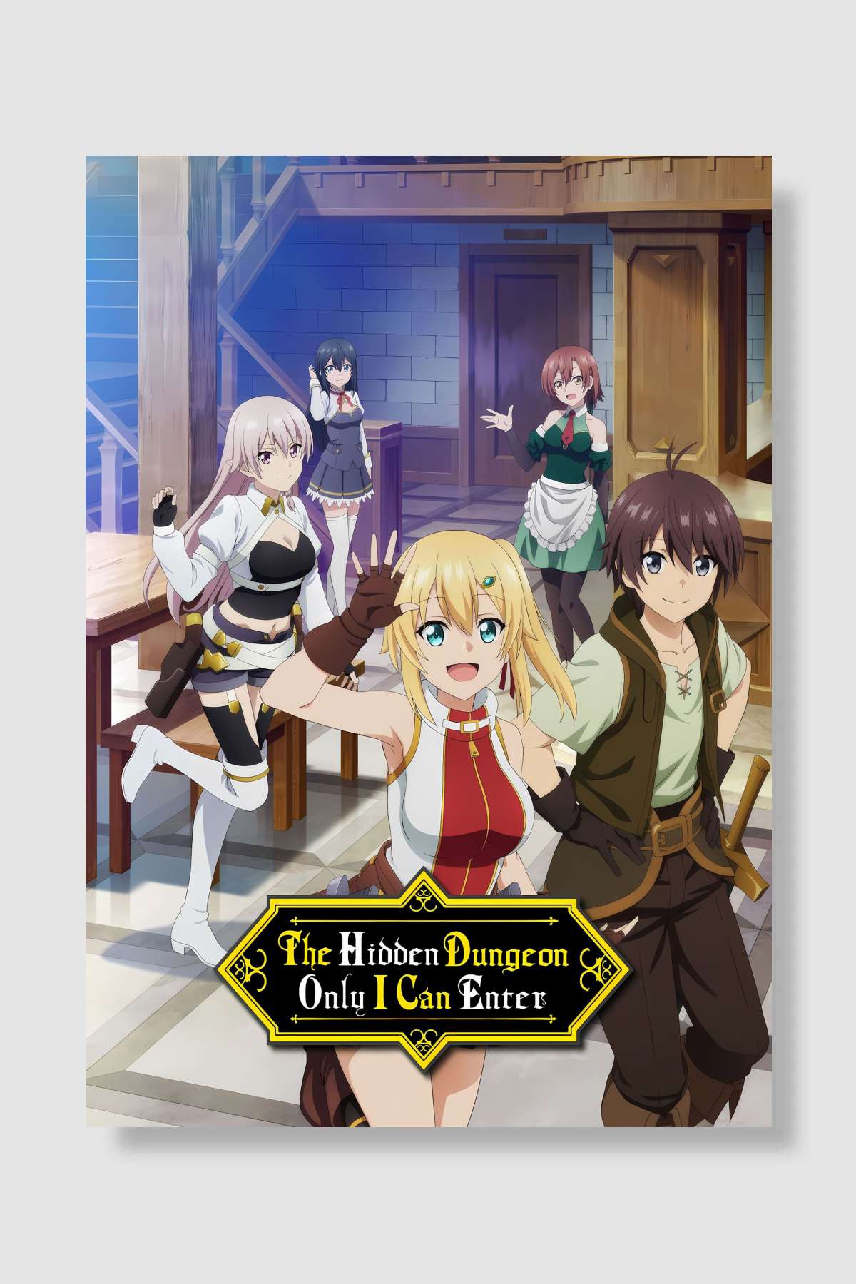 俺だけ入れる隠しダンジョン ～こっそり鍛えて世界最強～ Dizi Poster Çerçevesiz Yüksek Kalite Dizi Afiş Duvar Poster