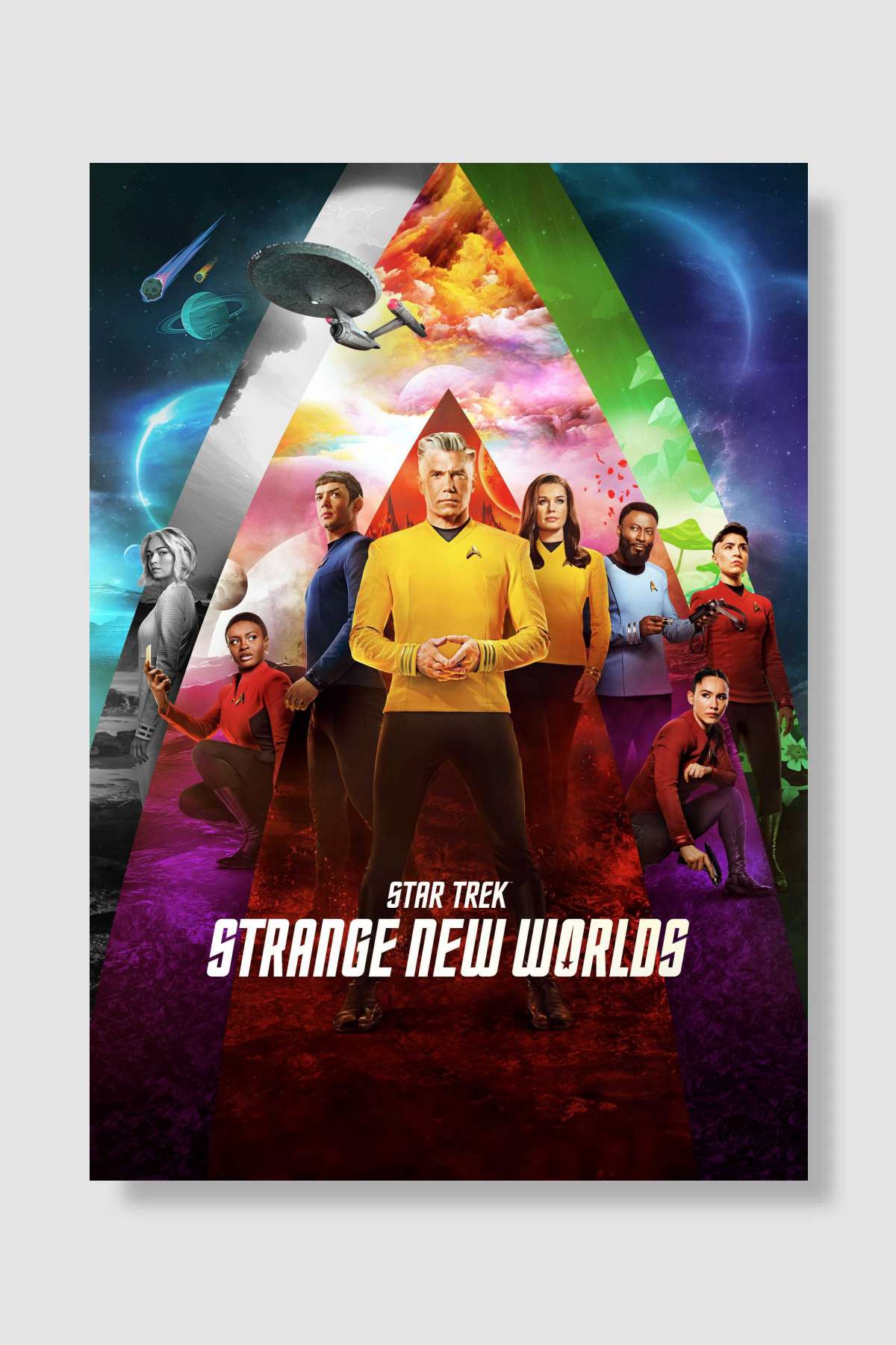 Star Trek: Strange New Worlds Dizi Poster Çerçevesiz Yüksek Kalite Dizi Afiş Duvar Poster