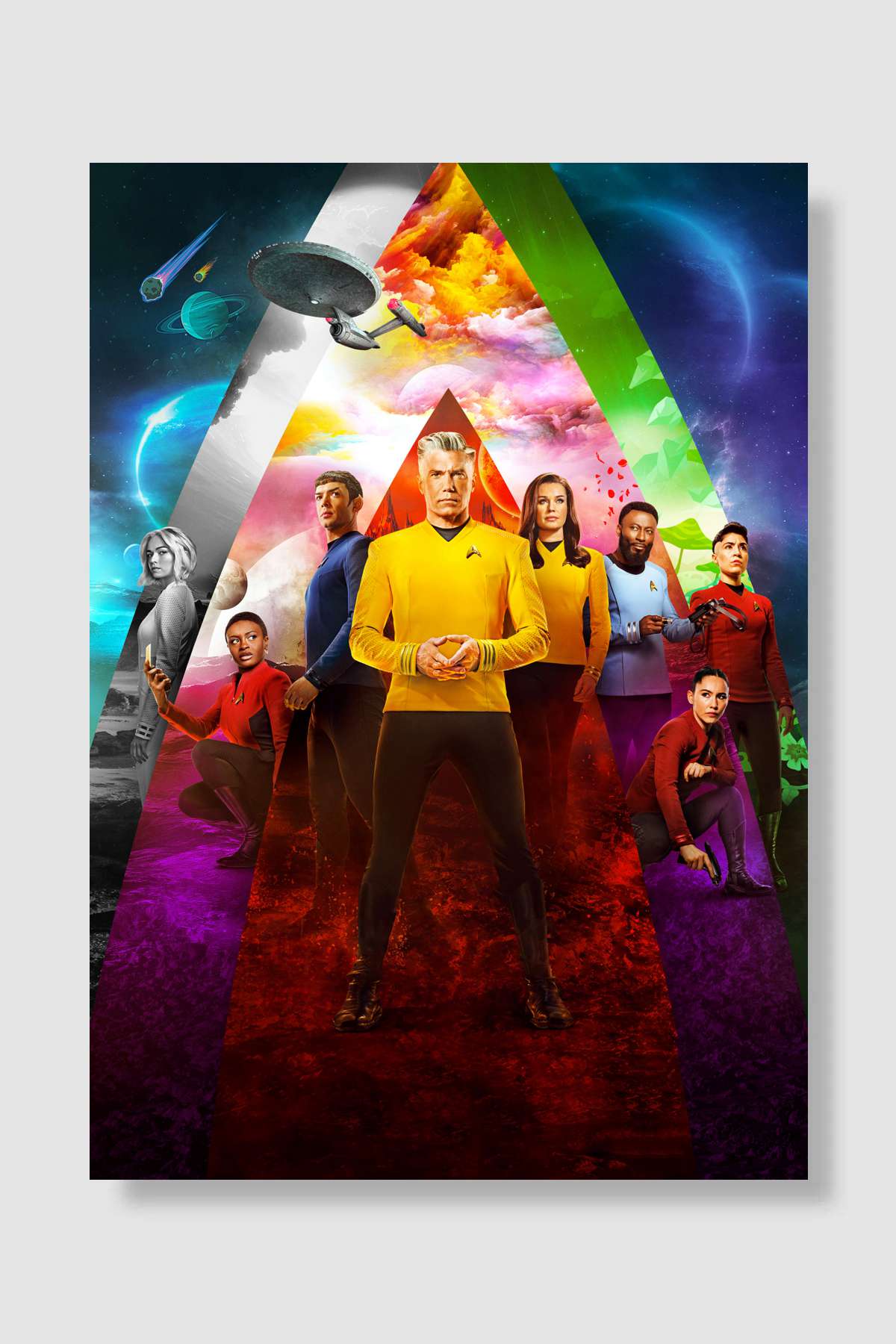 Star Trek: Strange New Worlds Dizi Poster Çerçevesiz Yüksek Kalite Dizi Afiş Duvar Poster