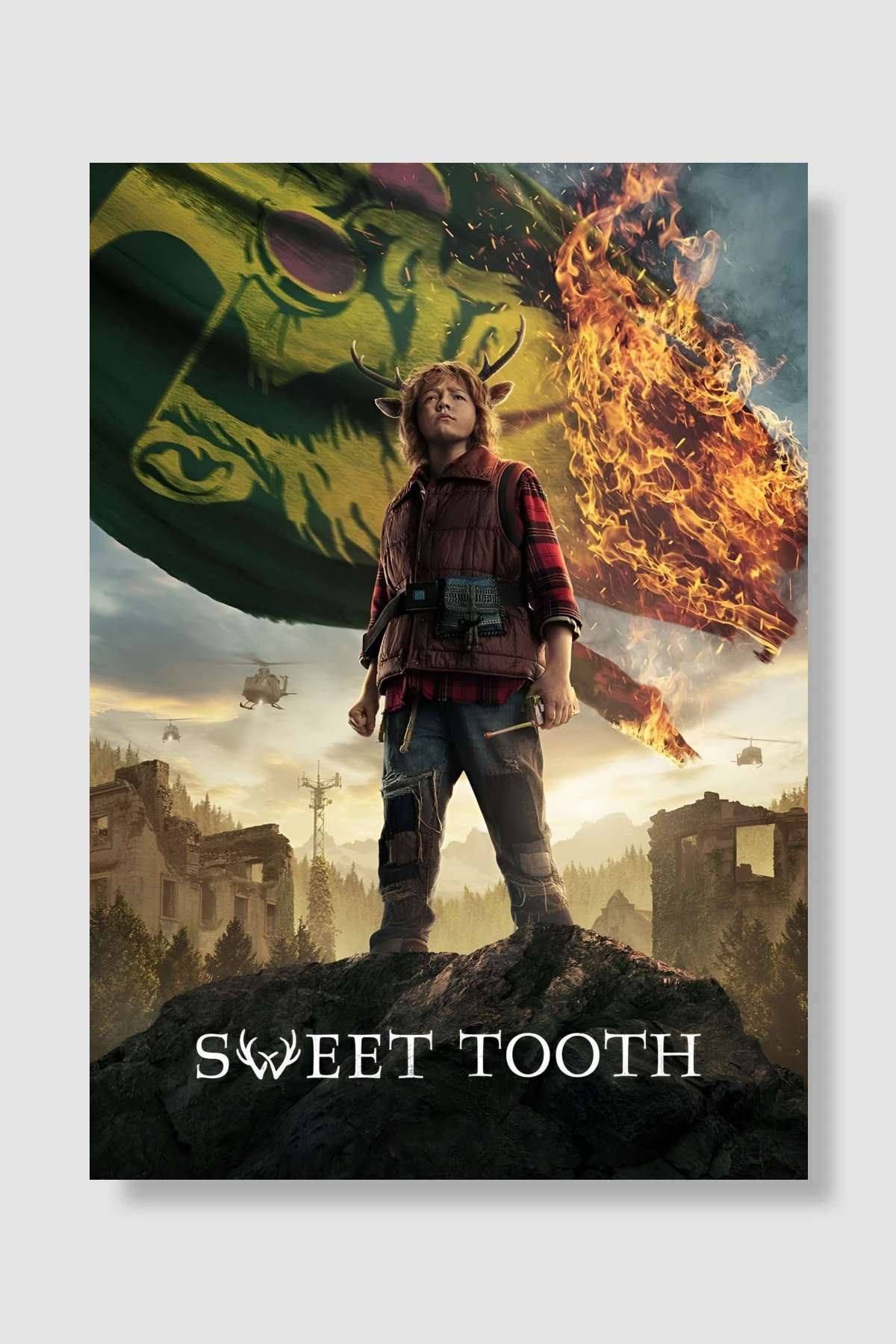 Sweet Tooth Dizi Poster Çerçevesiz Yüksek Kalite Dizi Afiş Duvar Poster