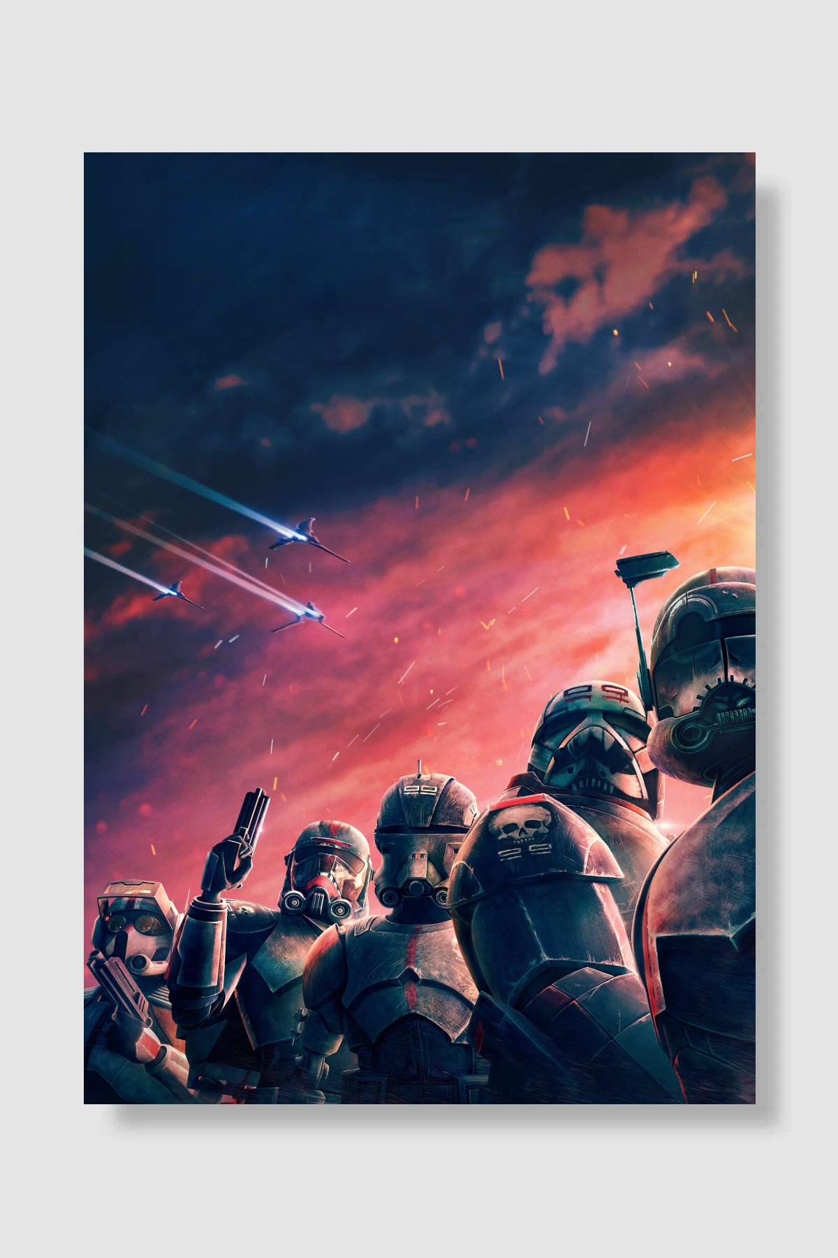 Star Wars: The Bad Batch Dizi Poster Çerçevesiz Yüksek Kalite Dizi Afiş Duvar Poster - En İyi Fiyatlarla