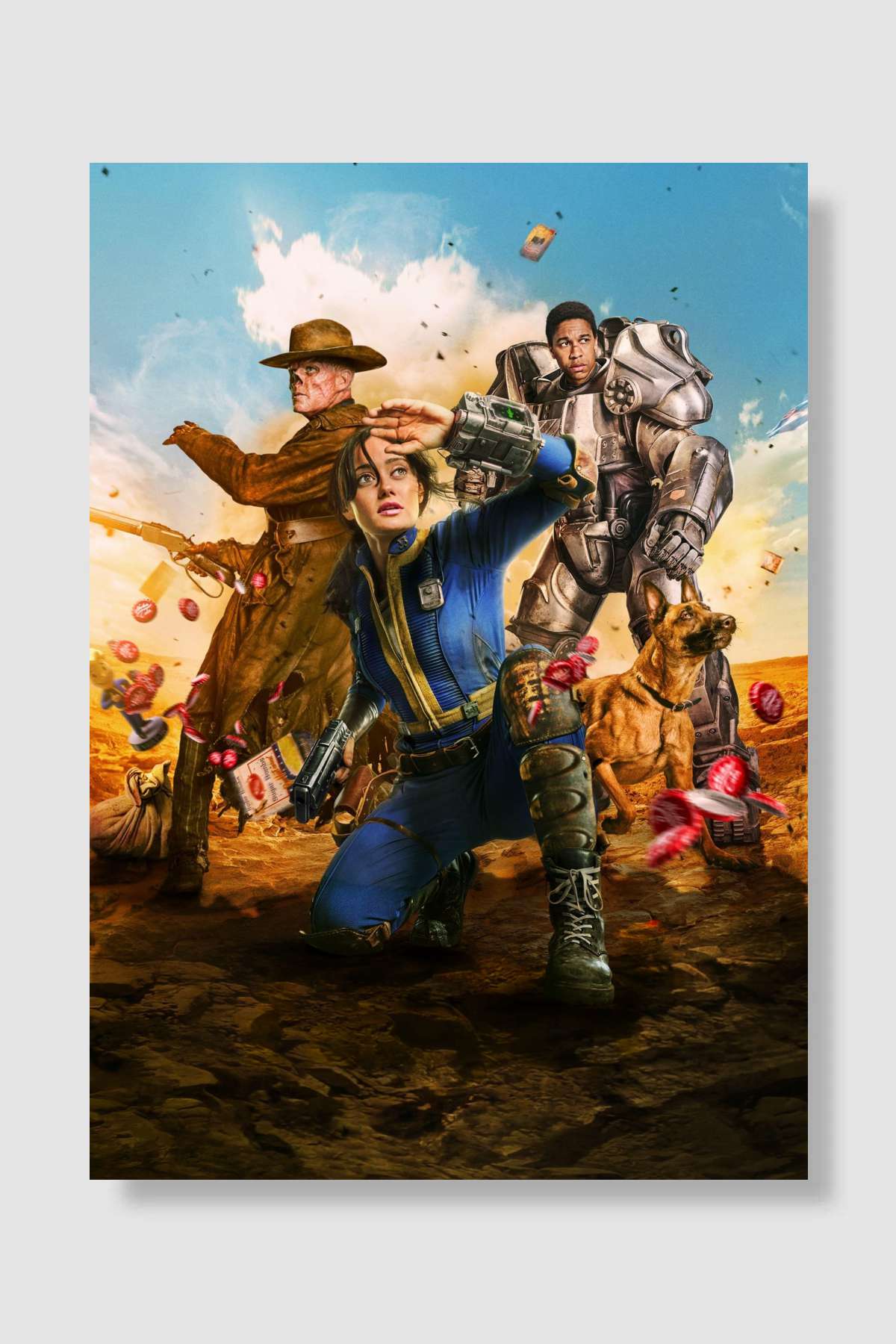 Fallout Dizi Poster Çerçevesiz Yüksek Kalite Dizi Afiş Duvar Poster