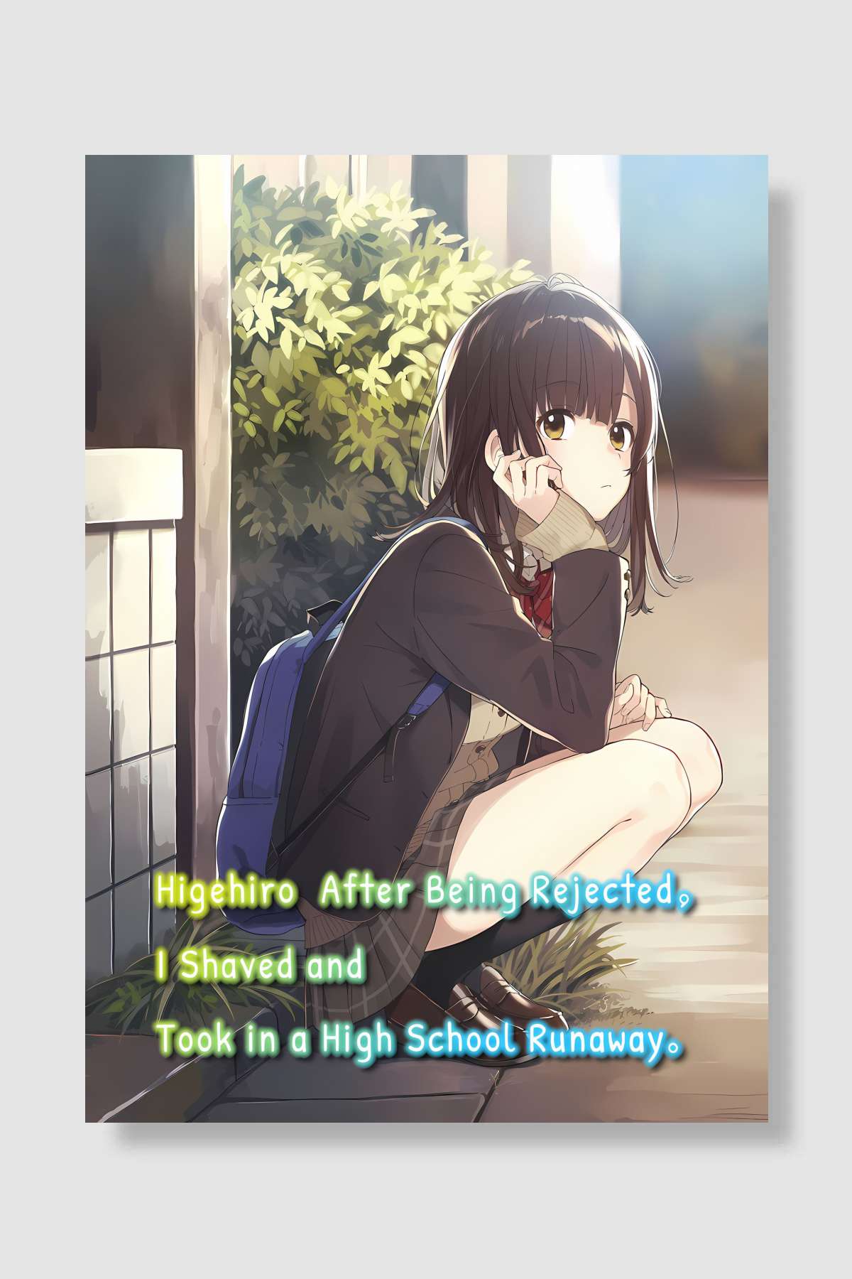 ひげを剃る。そして女子高生を拾う。 Dizi Poster Çerçevesiz Yüksek Kalite Dizi Afiş Duvar Poster