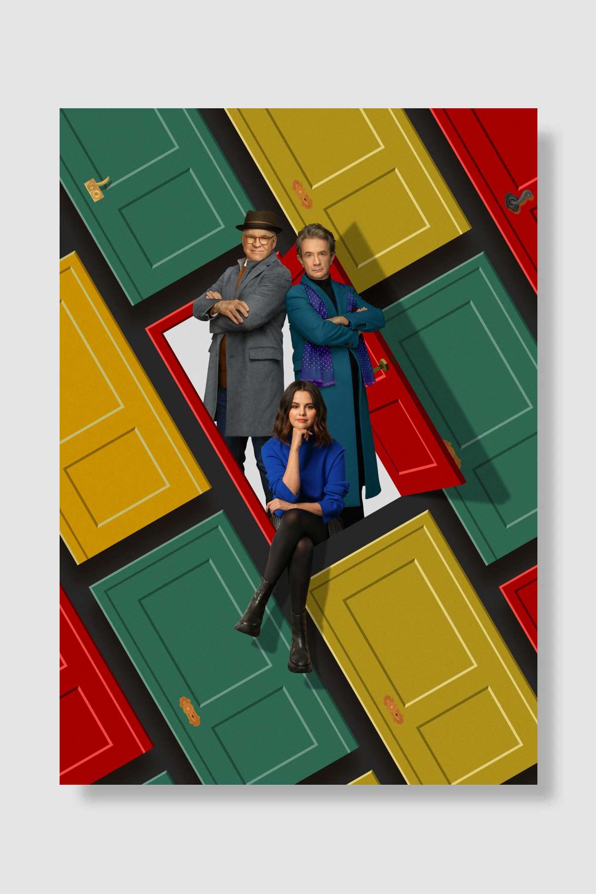 Only Murders in the Building Dizi Poster Çerçevesiz Yüksek Kalite Dizi Afiş Duvar Poster