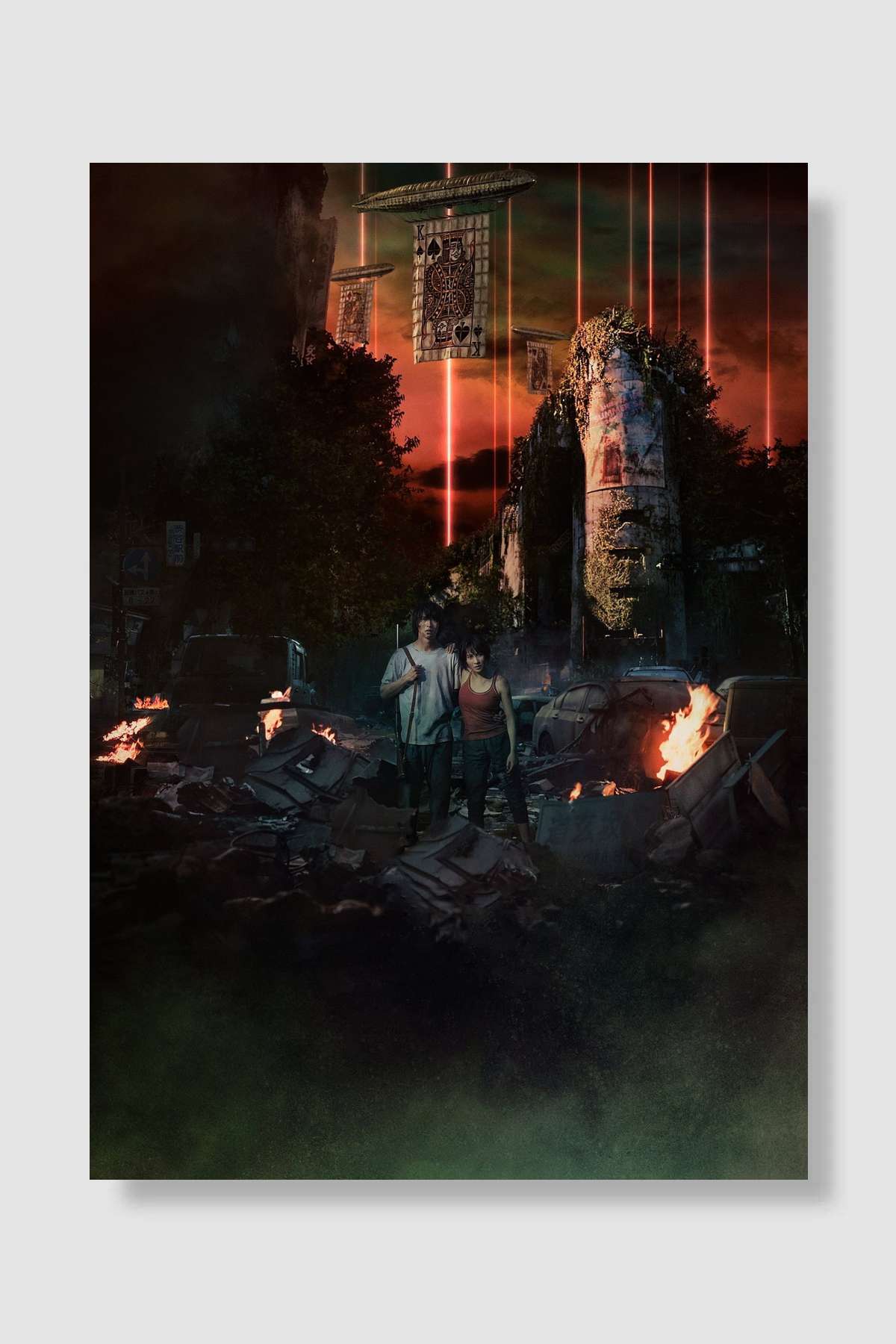 Alice in Borderland - 今際の国のアリス Dizi Poster Çerçevesiz Yüksek Kalite Dizi Afiş Duvar Poster