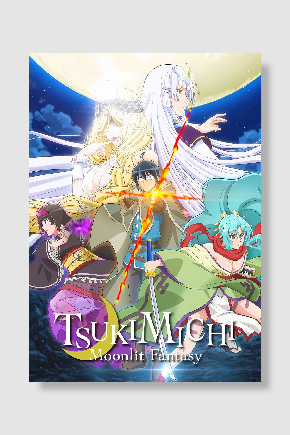 月が導く異世界道中 Dizi Poster Çerçevesiz Yüksek Kalite Dizi Afiş Duvar Poster