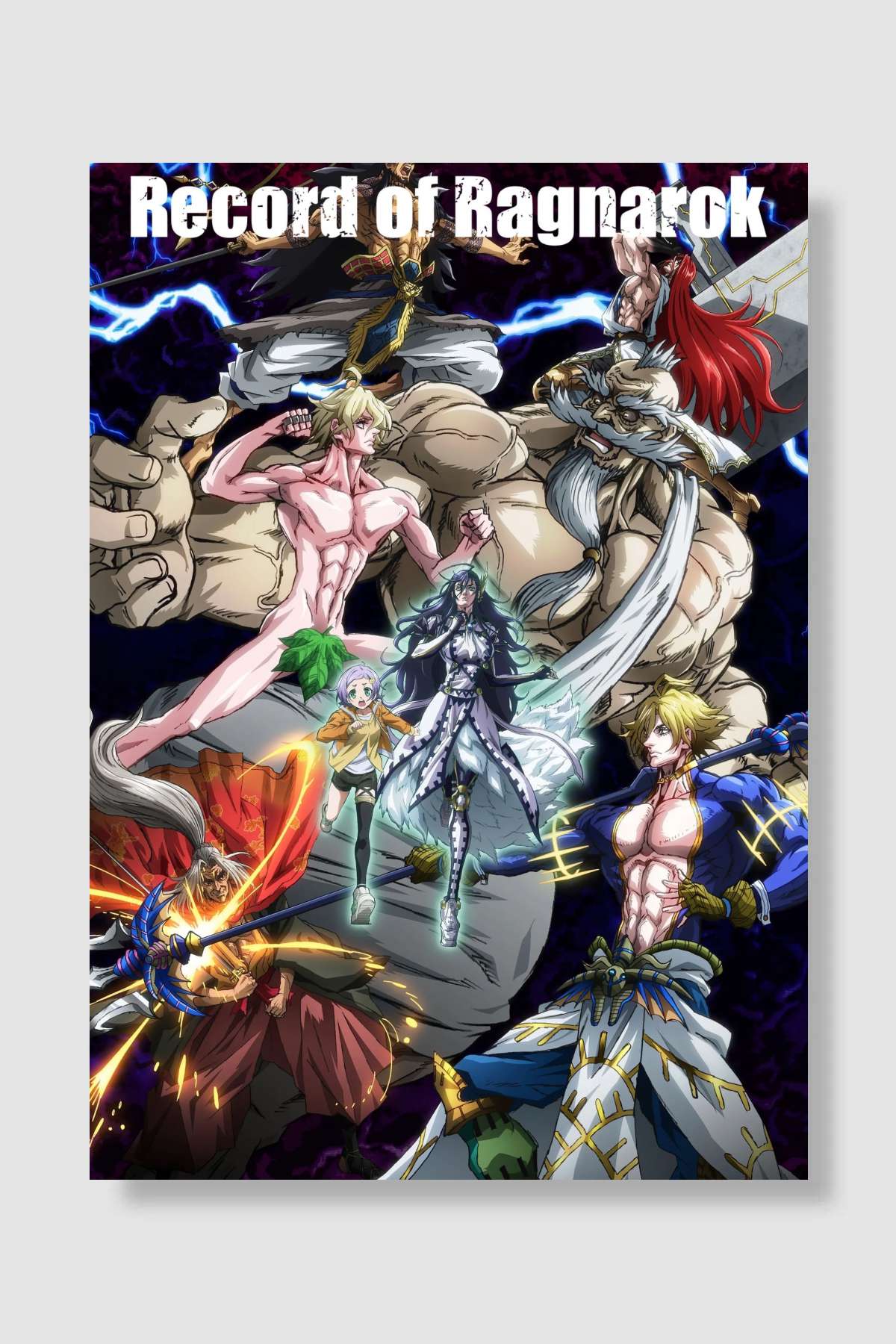 Record of Ragnarok - 終末のワルキューレ Dizi Poster Çerçevesiz Yüksek Kalite Dizi Afiş Duvar Poster