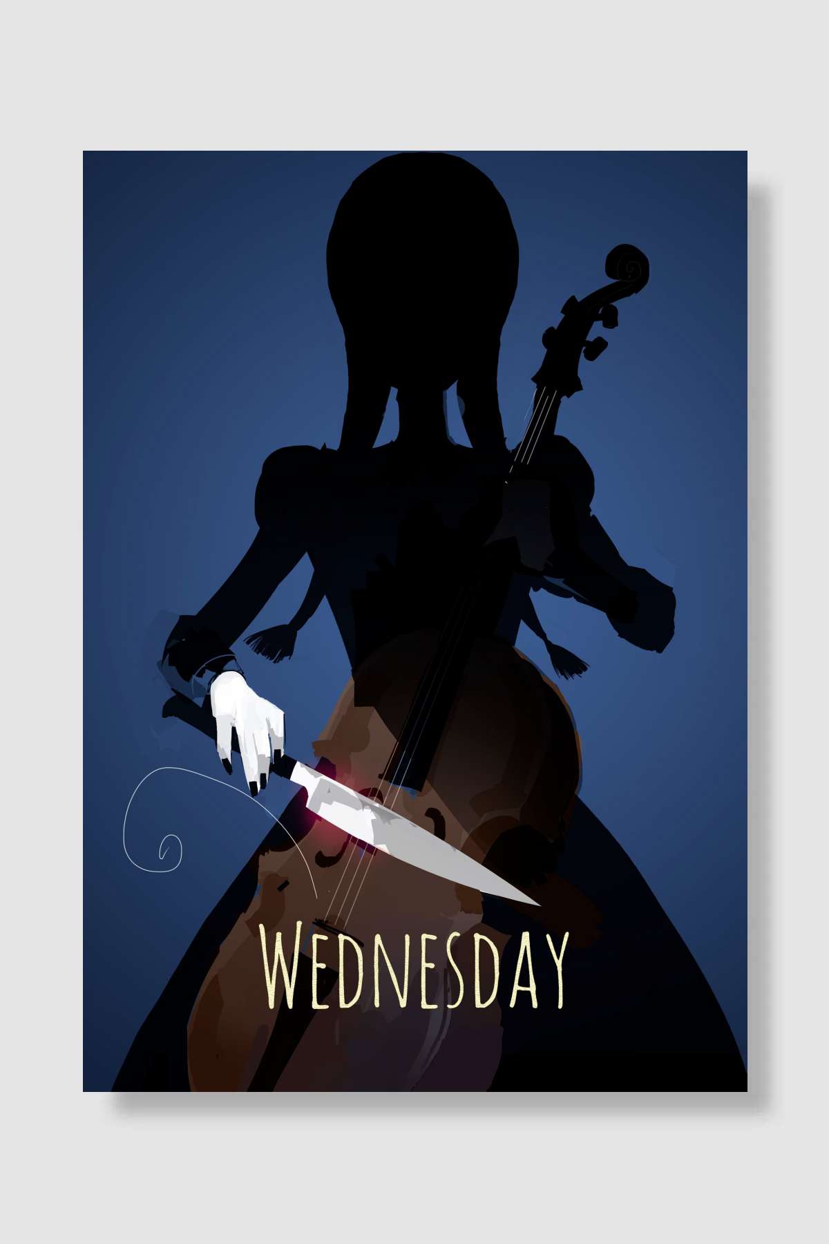 Wednesday Dizi Poster Çerçevesiz Yüksek Kalite Dizi Afiş Duvar Poster
