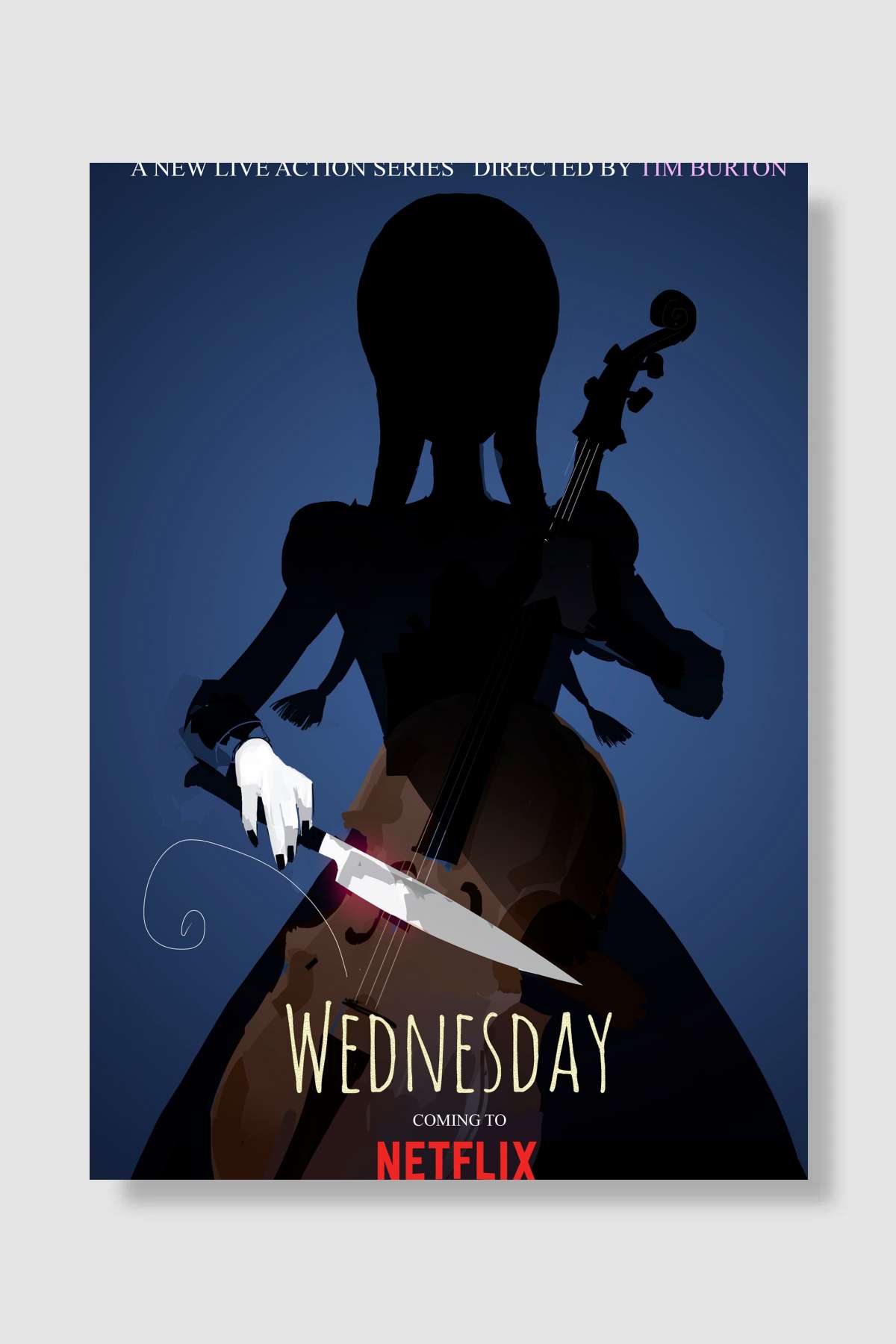 Wednesday Dizi Poster Çerçevesiz Yüksek Kalite Dizi Afiş Duvar Poster