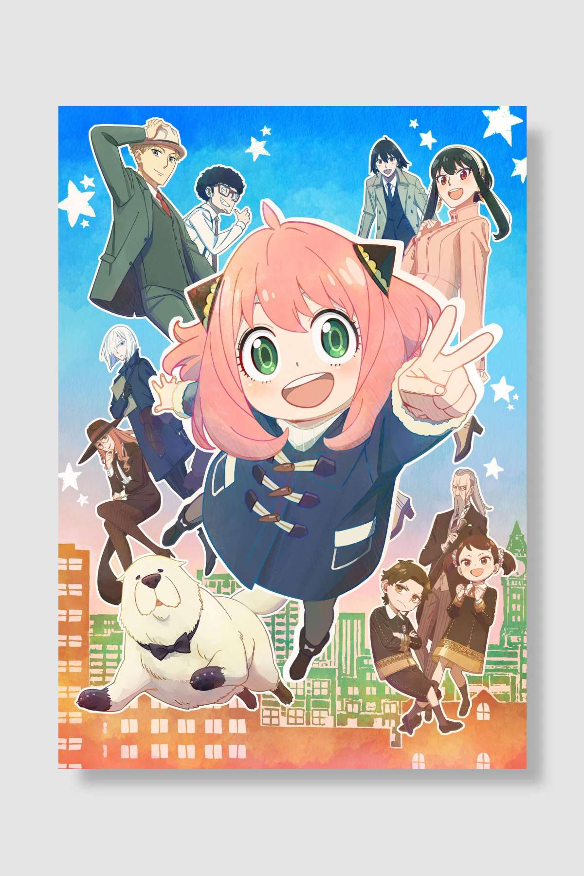 SPY×FAMILY Dizi Poster Çerçevesiz Yüksek Kalite Dizi Afiş Duvar Poster