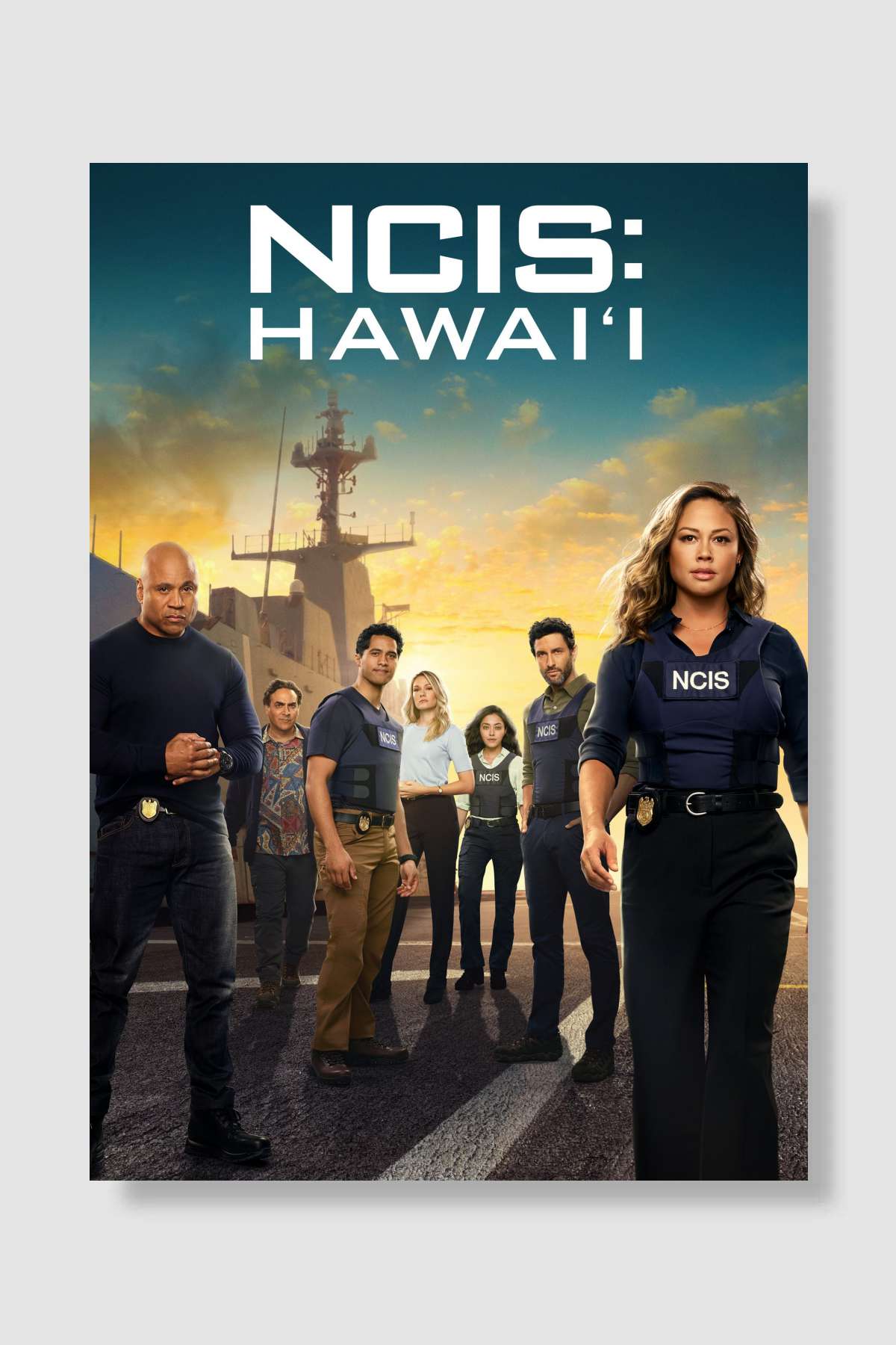NCIS: Hawai'i Dizi Poster Çerçevesiz Yüksek Kalite Dizi Afiş Duvar Poster