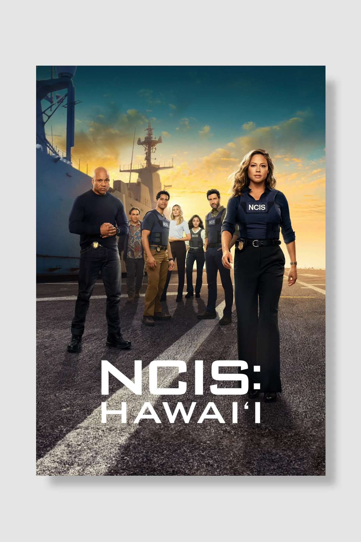 NCIS: Hawai'i Dizi Poster Çerçevesiz Yüksek Kalite Dizi Afiş Duvar Poster