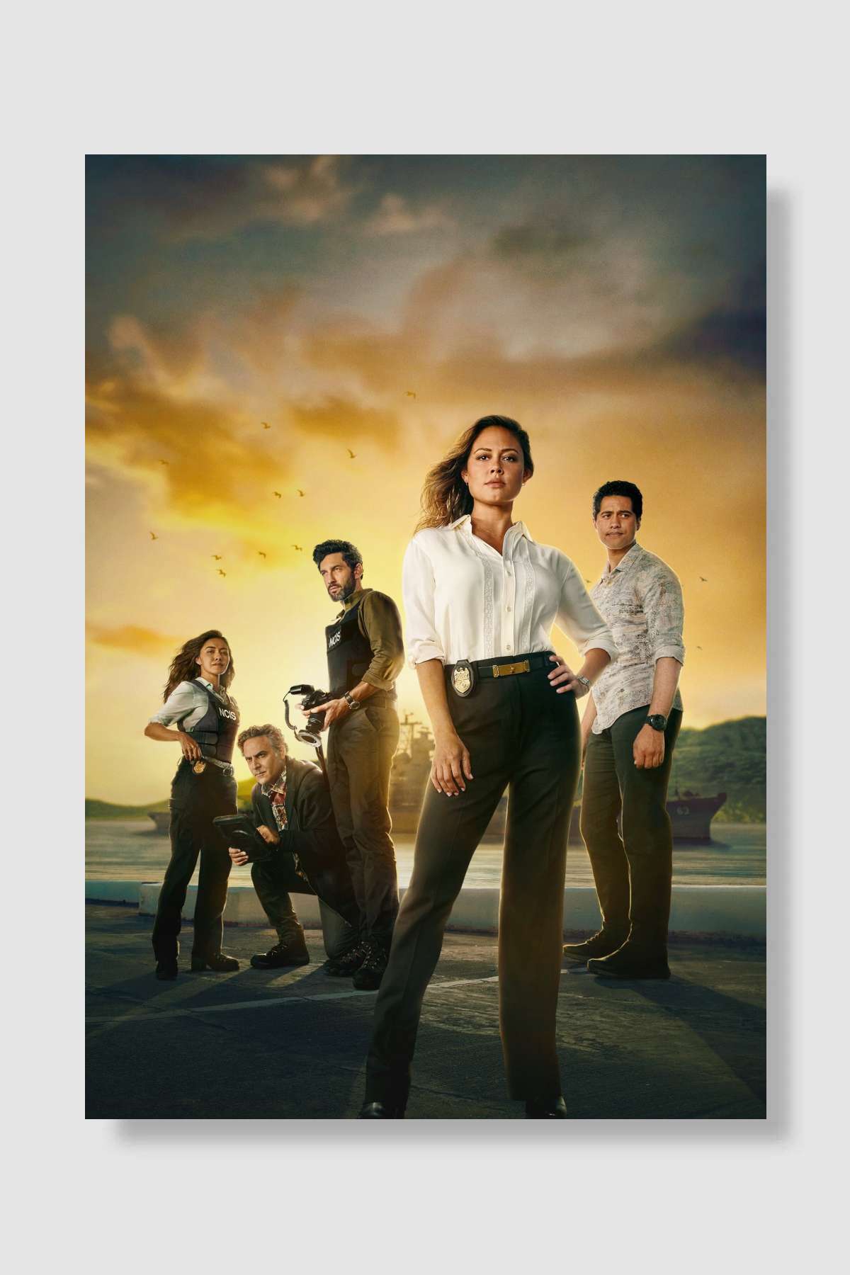 NCIS: Hawai'i Dizi Poster Çerçevesiz Yüksek Kalite Dizi Afiş Duvar Poster