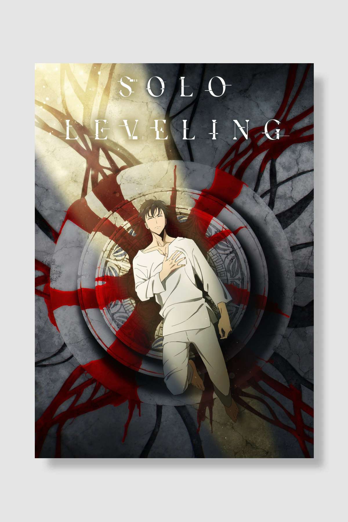 Solo Leveling - 俺だけレベルアップな件 Dizi Poster Çerçevesiz Yüksek Kalite Dizi Afiş Duvar Poster - En İyi Fiyatlarla