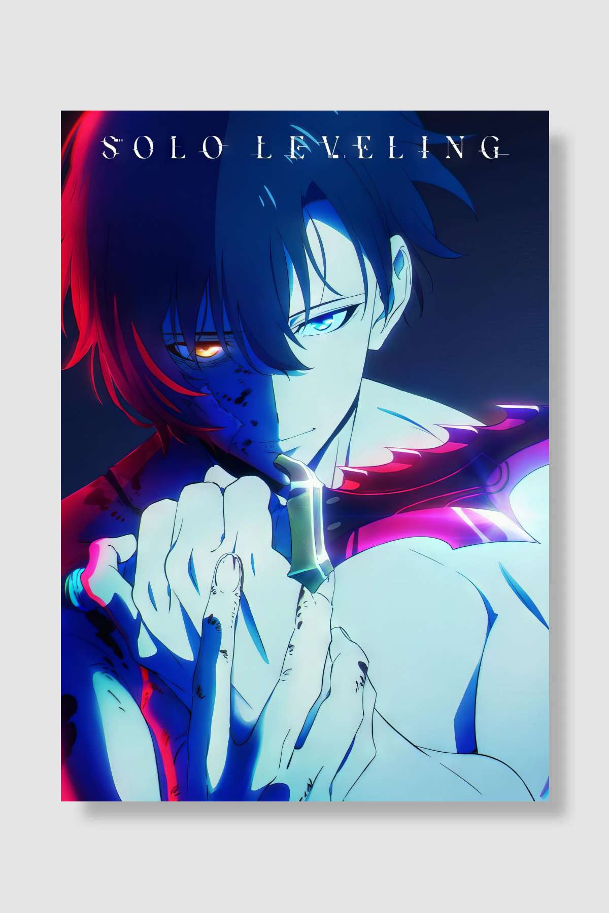 Solo Leveling - 俺だけレベルアップな件 Dizi Poster Çerçevesiz Yüksek Kalite Dizi Afiş Duvar Poster - En İyi Fiyatlarla